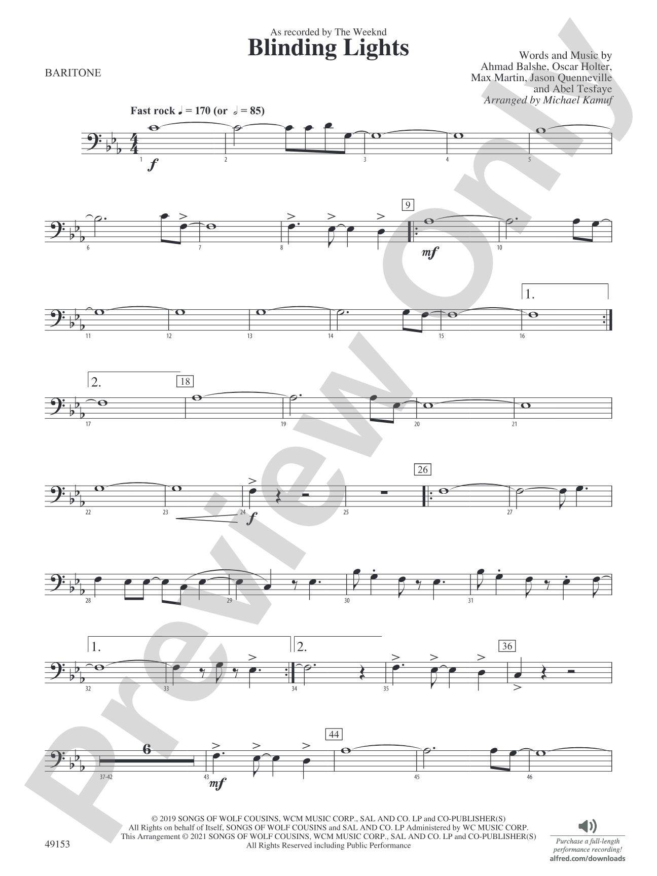 Blinding Lights: Baritone B.C.