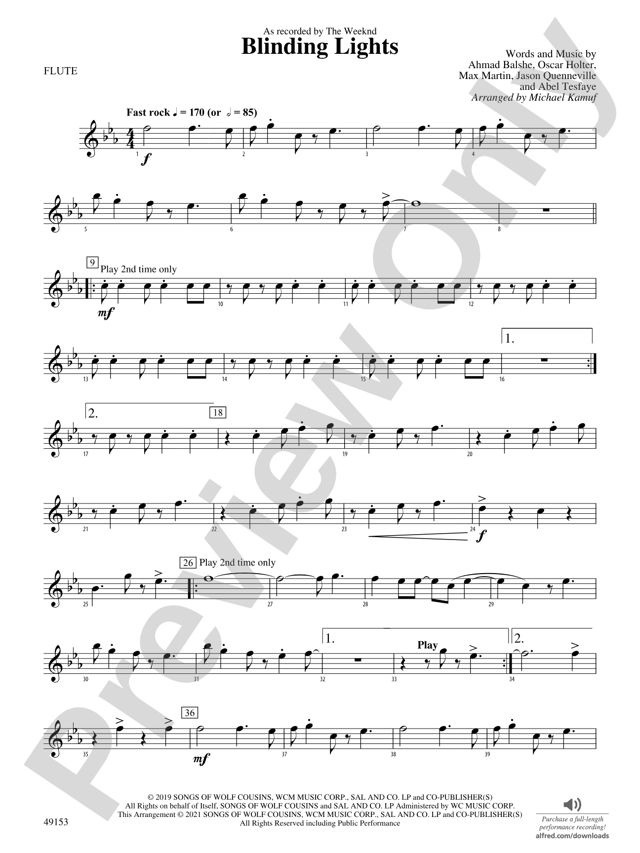 Blinding Lights: Flute