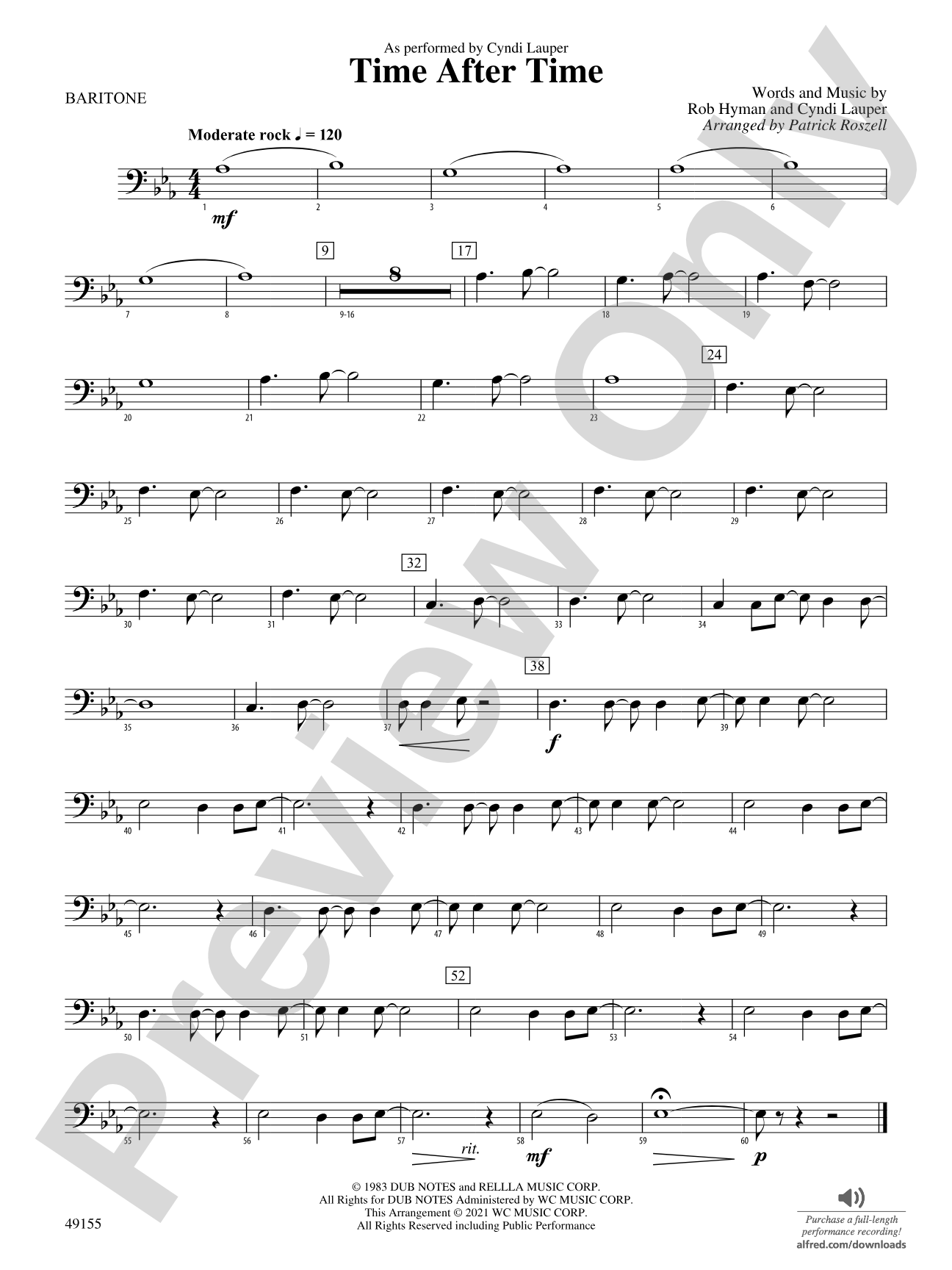 Time After Time: Baritone B.C.