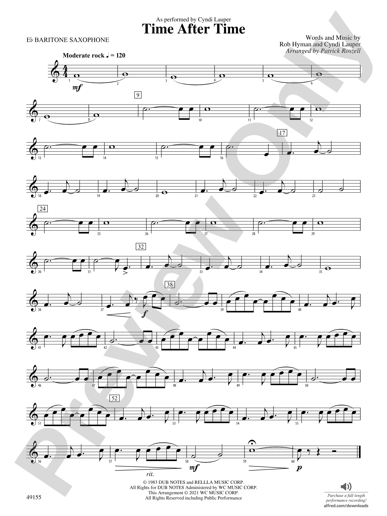 Time After Time: E-flat Baritone Saxophone