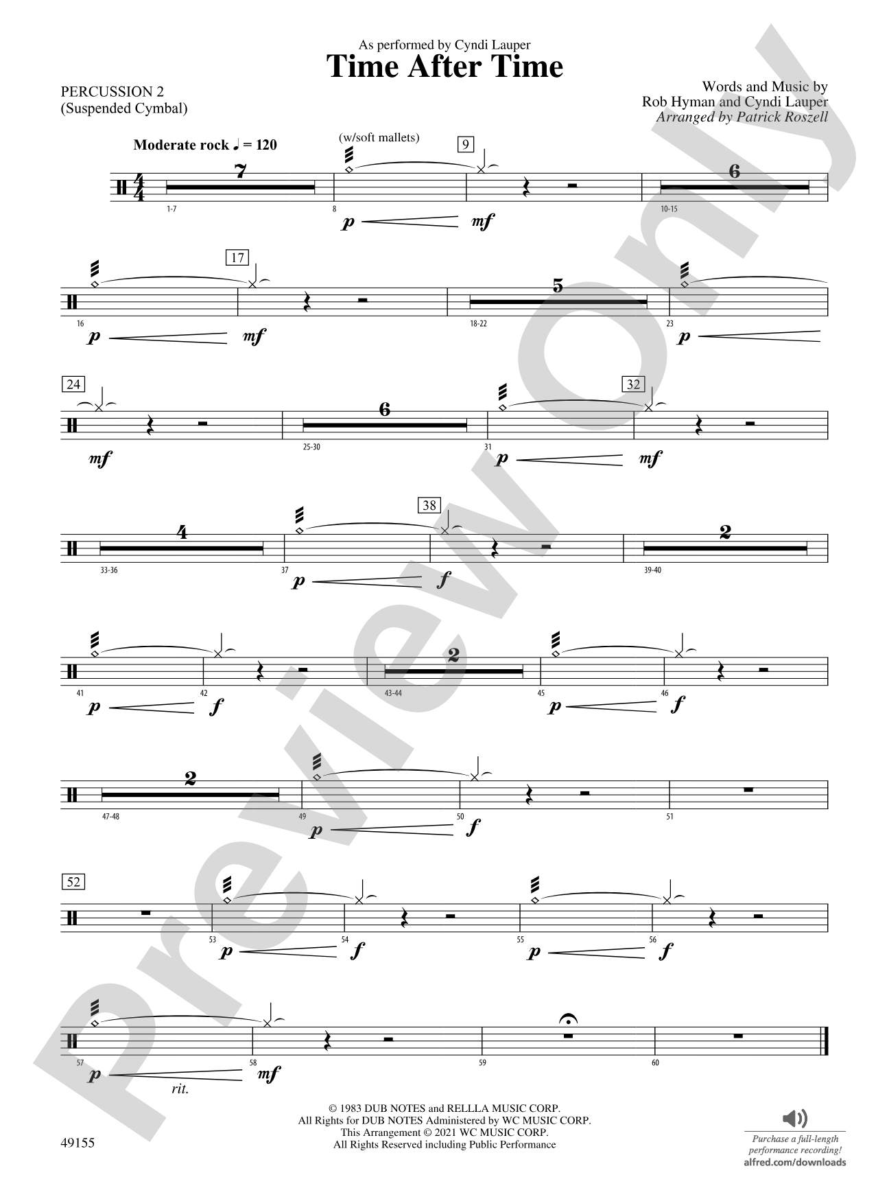 Time After Time: 2nd Percussion