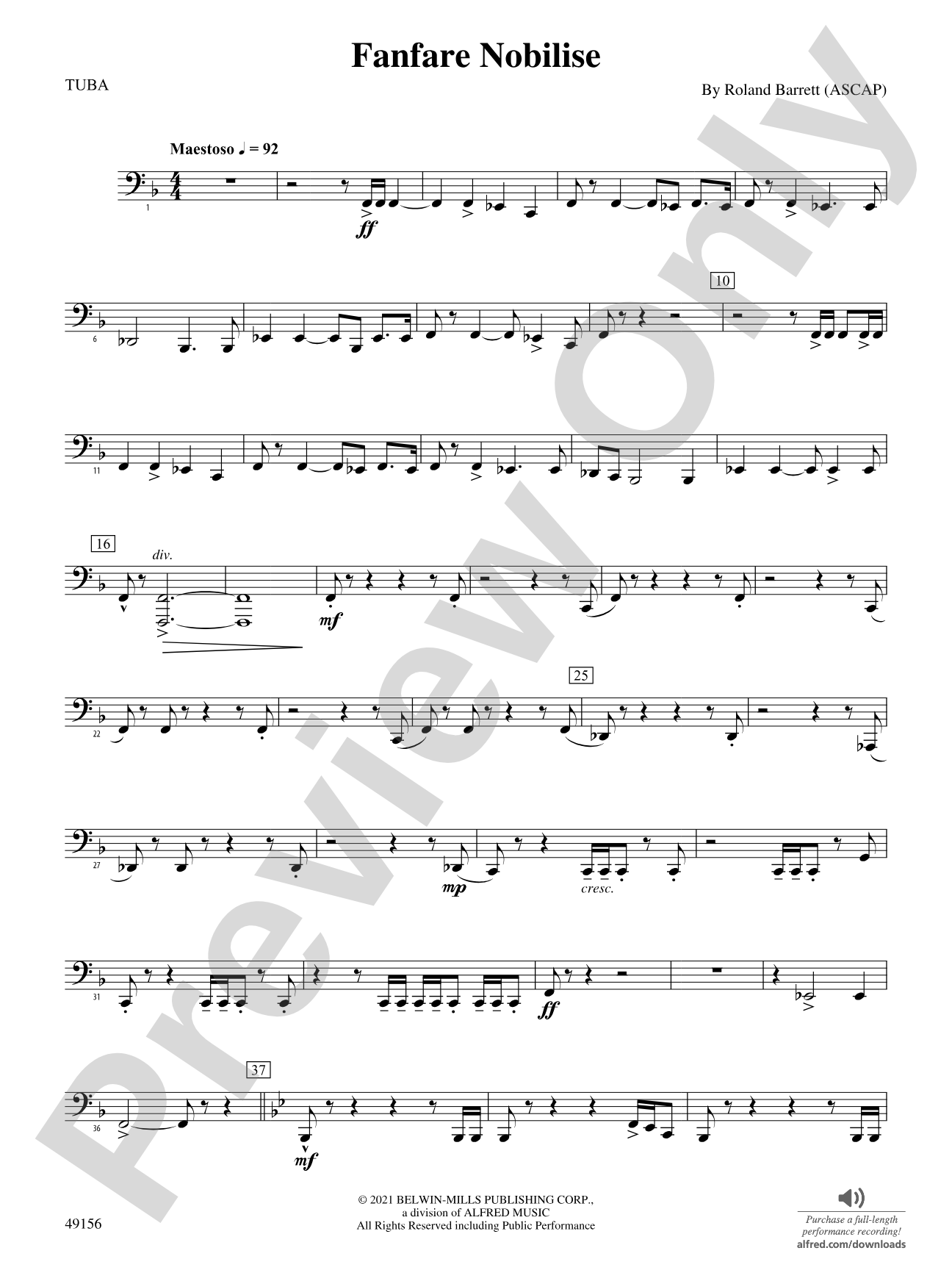 Fanfare Nobilise: Tuba