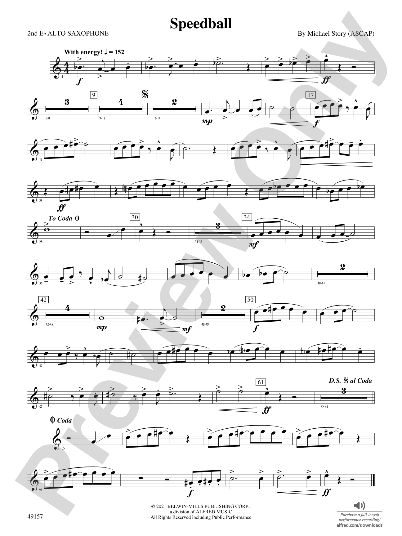 Speedball: 2nd E-flat Alto Saxophone