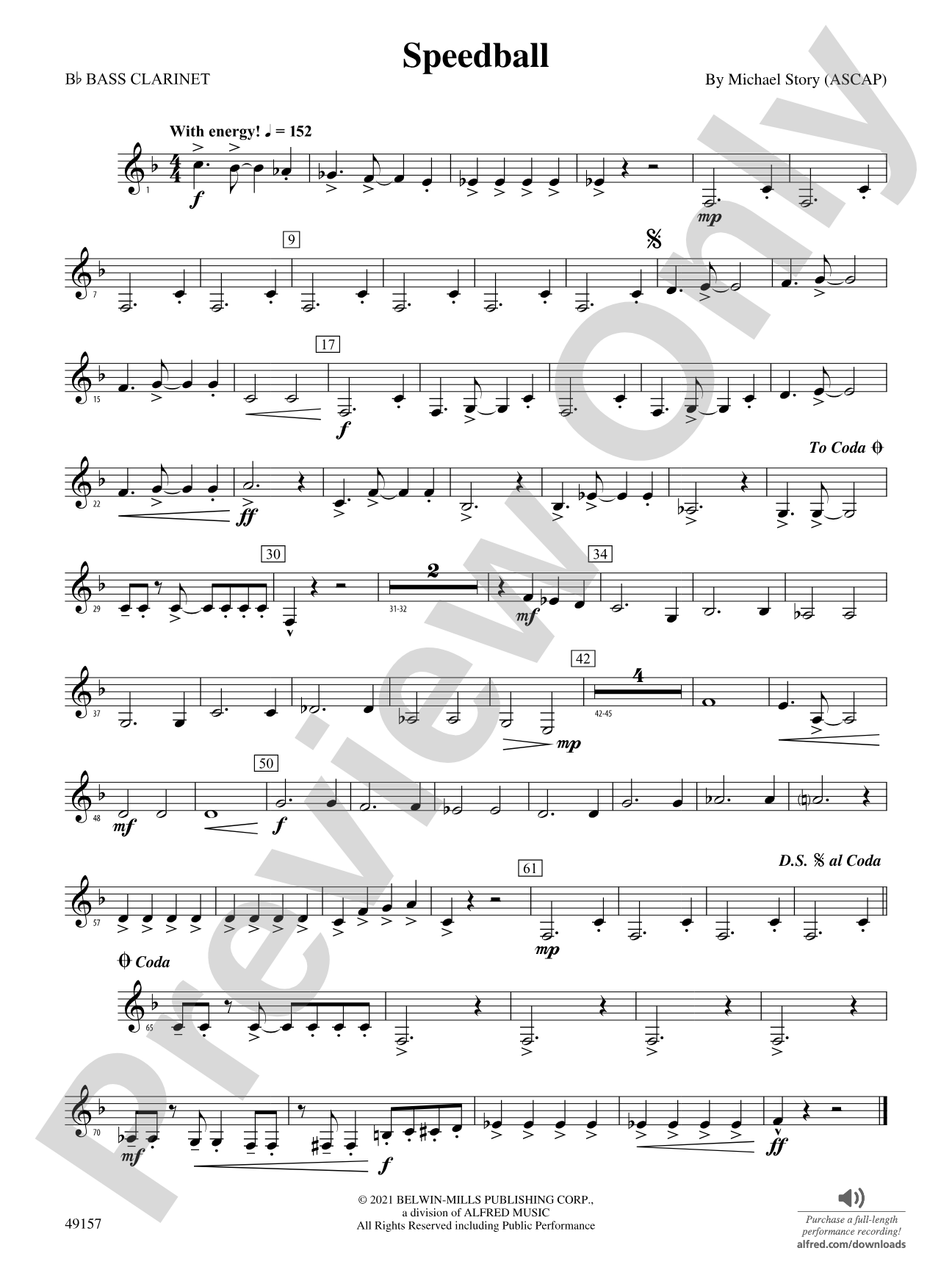 Speedball: B-flat Bass Clarinet