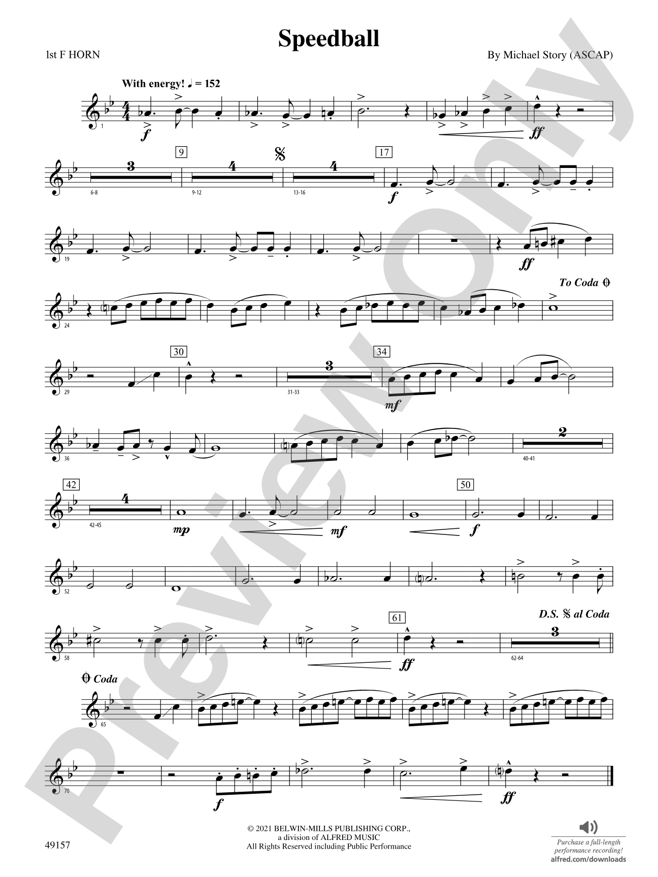 Speedball: 1st F Horn