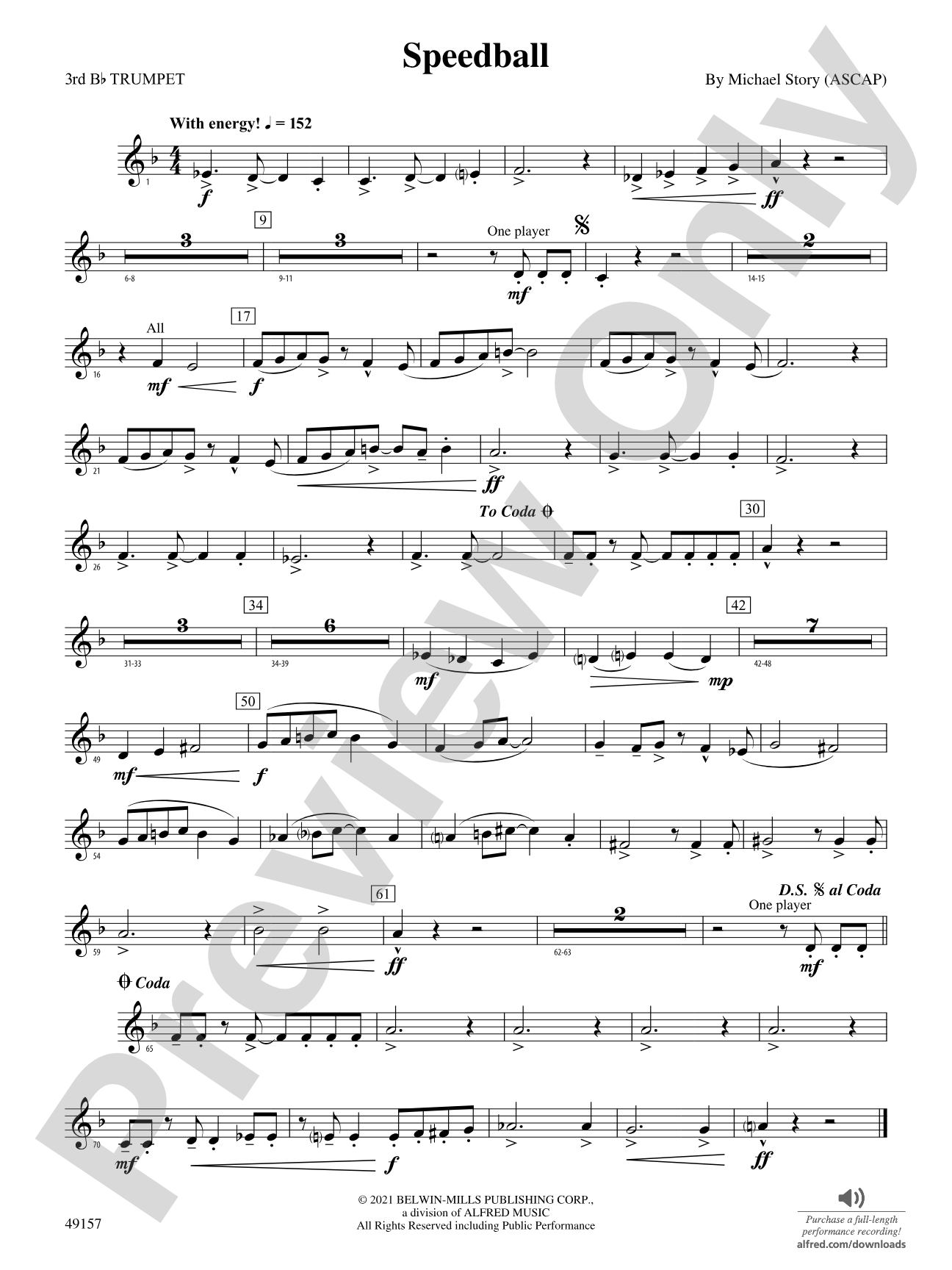 Speedball: 3rd B-flat Trumpet