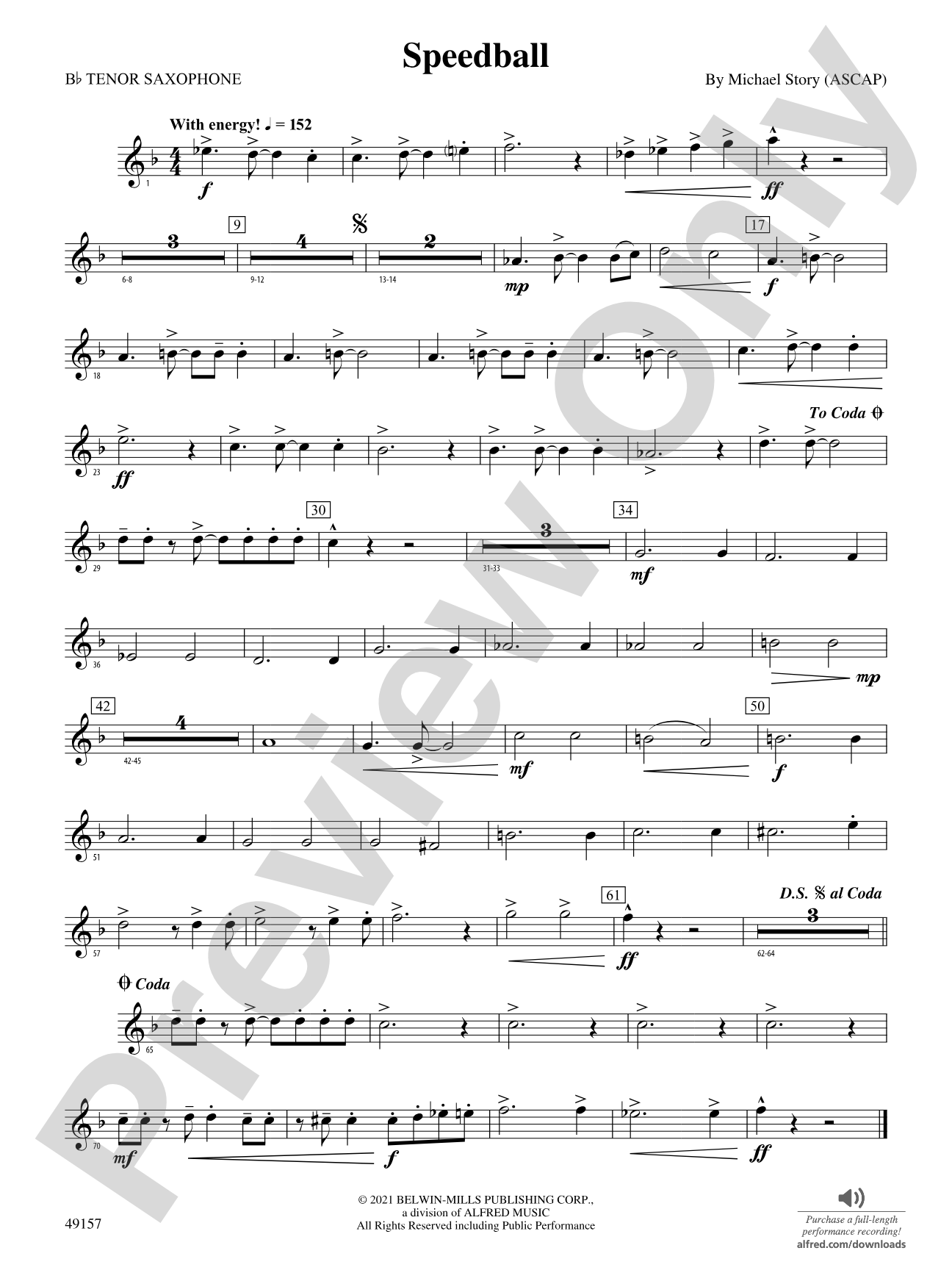 Speedball: B-flat Tenor Saxophone