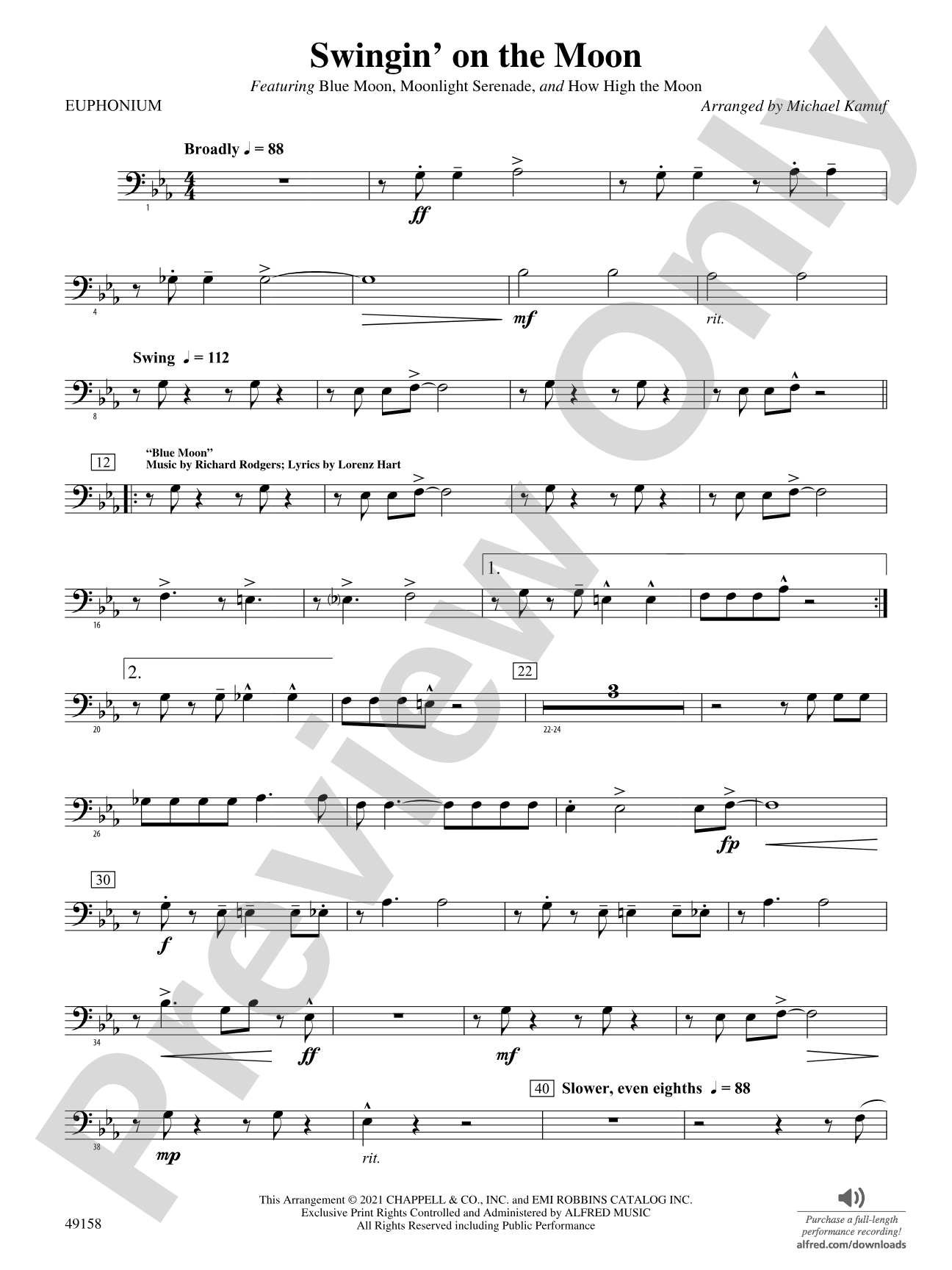 Swingin' on the Moon: Baritone B.C.