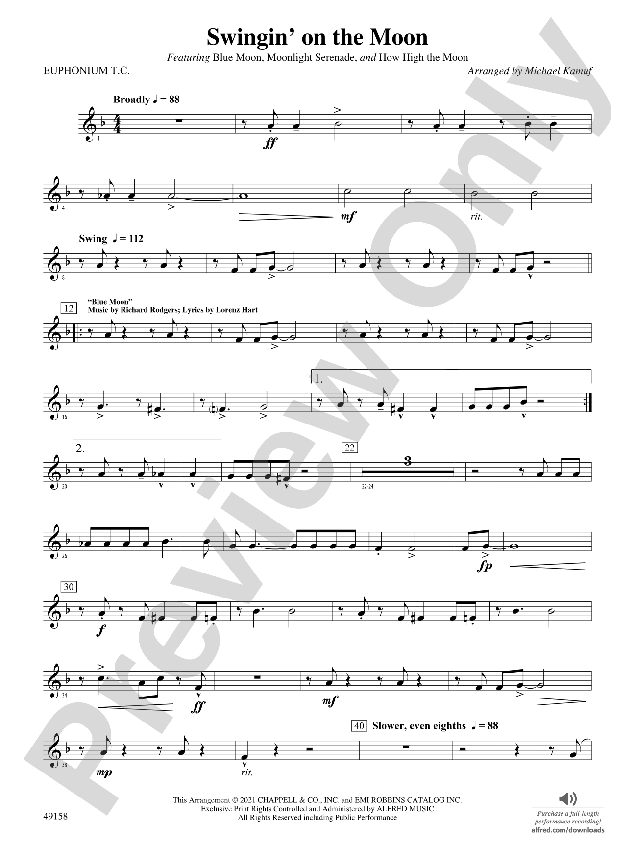 Swingin' on the Moon: Baritone T.C.