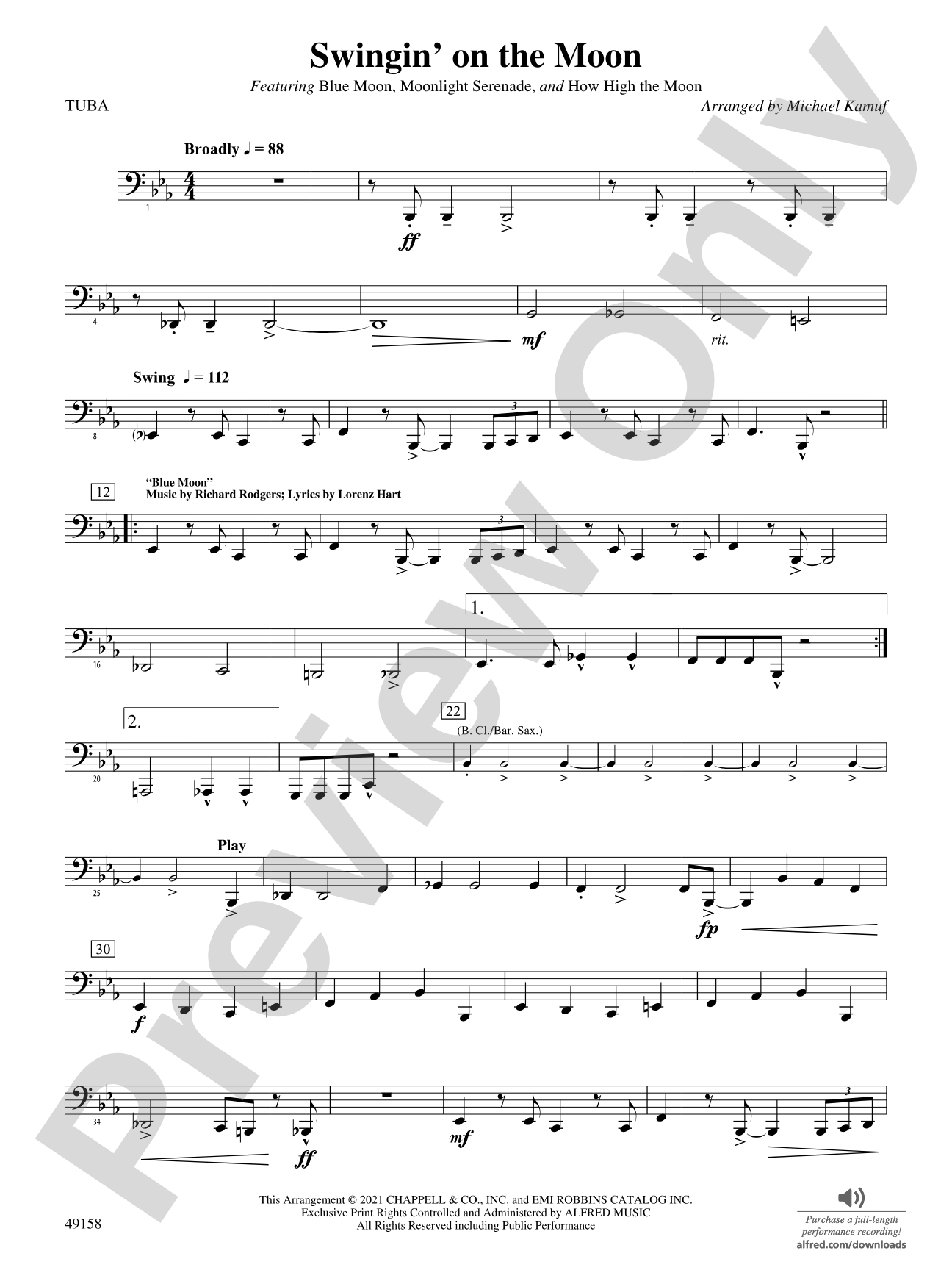 Swingin' on the Moon: Tuba