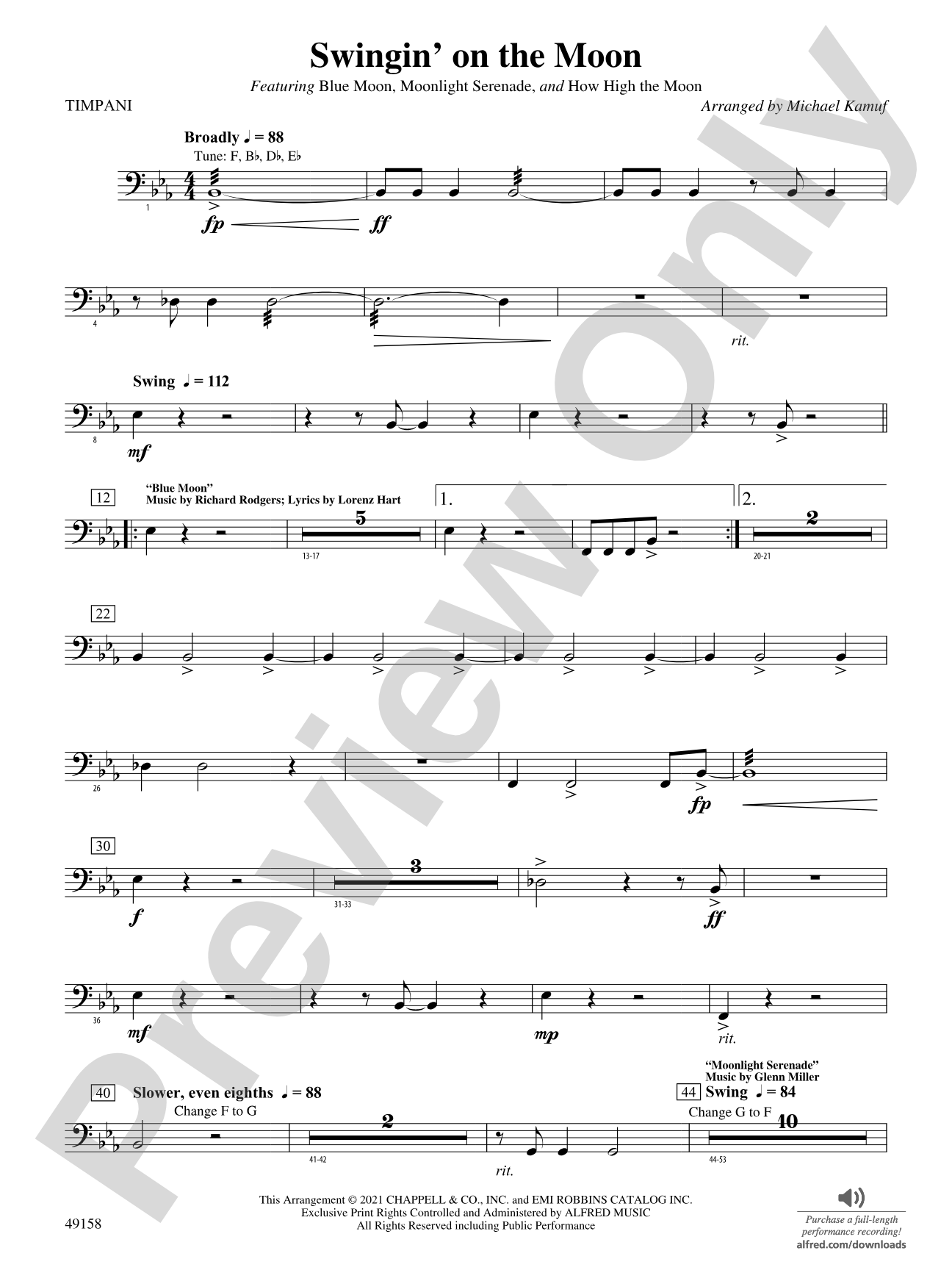 Swingin' on the Moon: Timpani