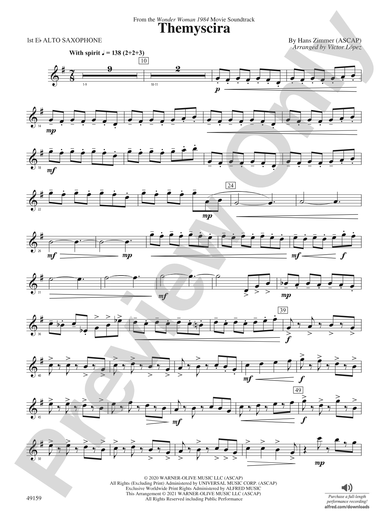 Themyscira: E-flat Alto Saxophone