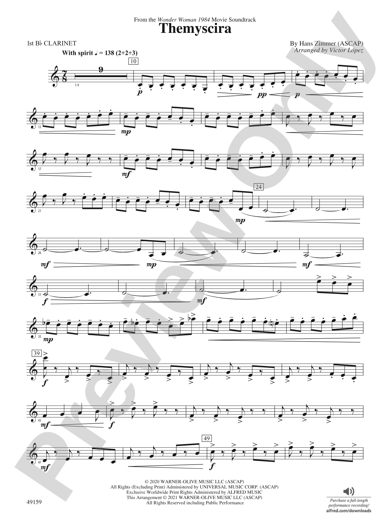 Themyscira: 1st B-flat Clarinet