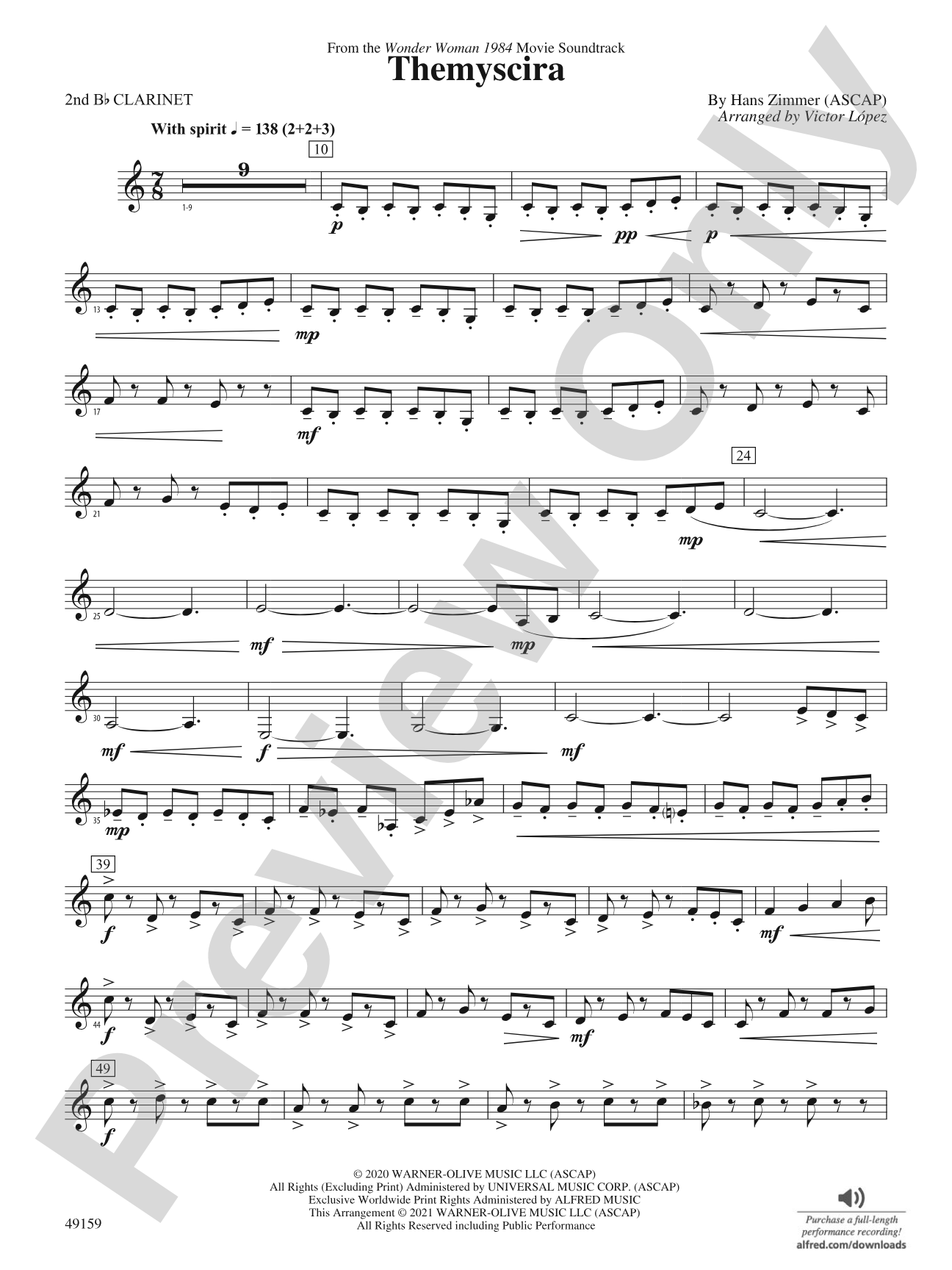 Themyscira: 2nd B-flat Clarinet