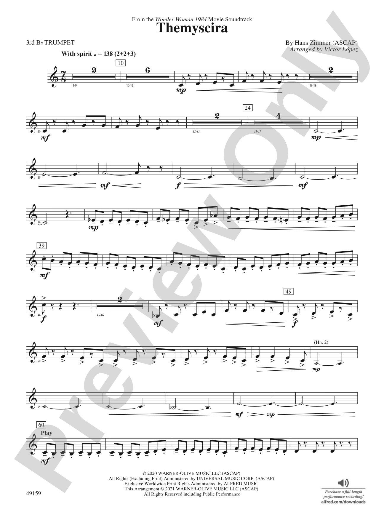 Themyscira: 3rd B-flat Trumpet