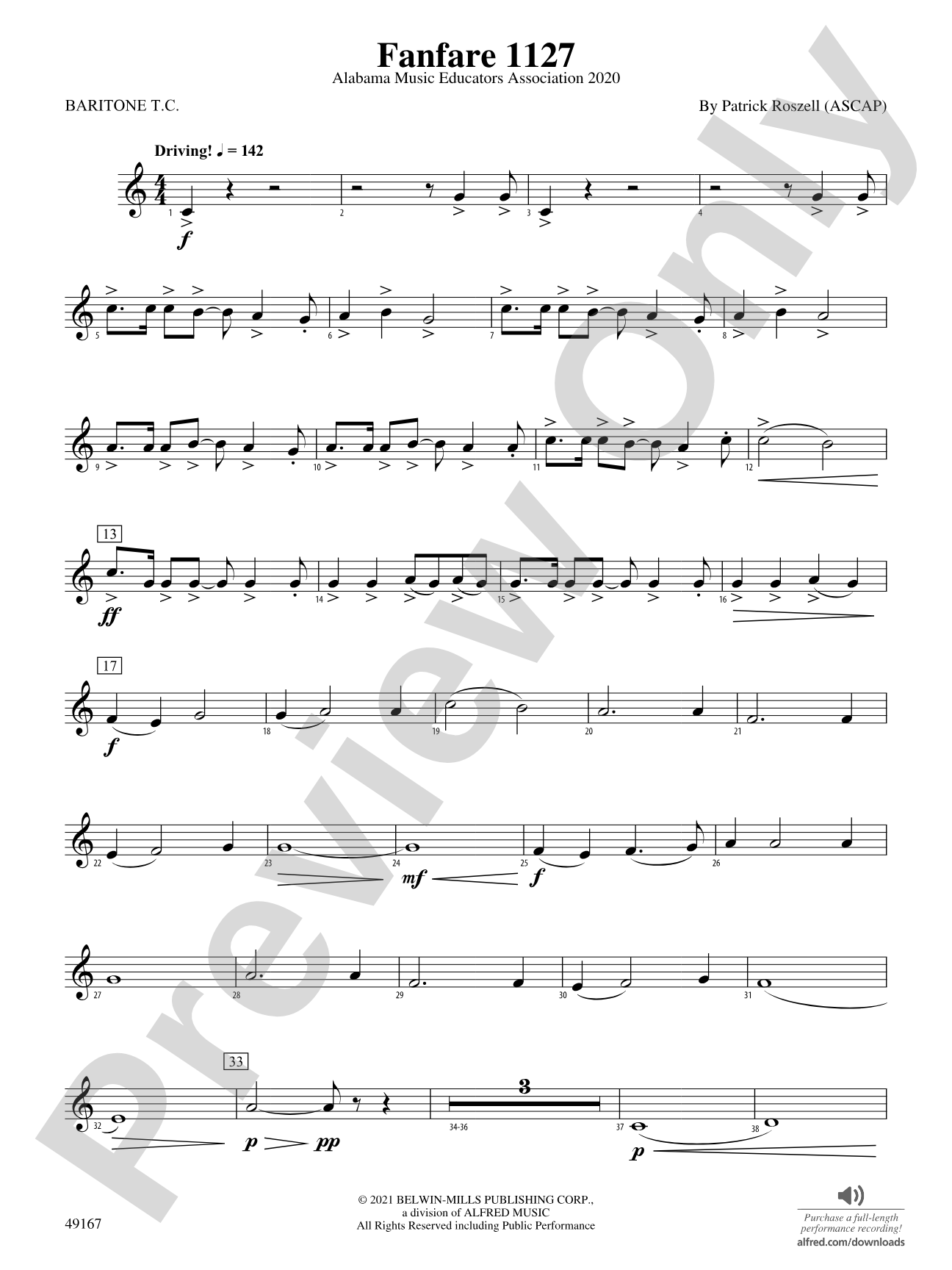 Fanfare 1127: Baritone T.C.