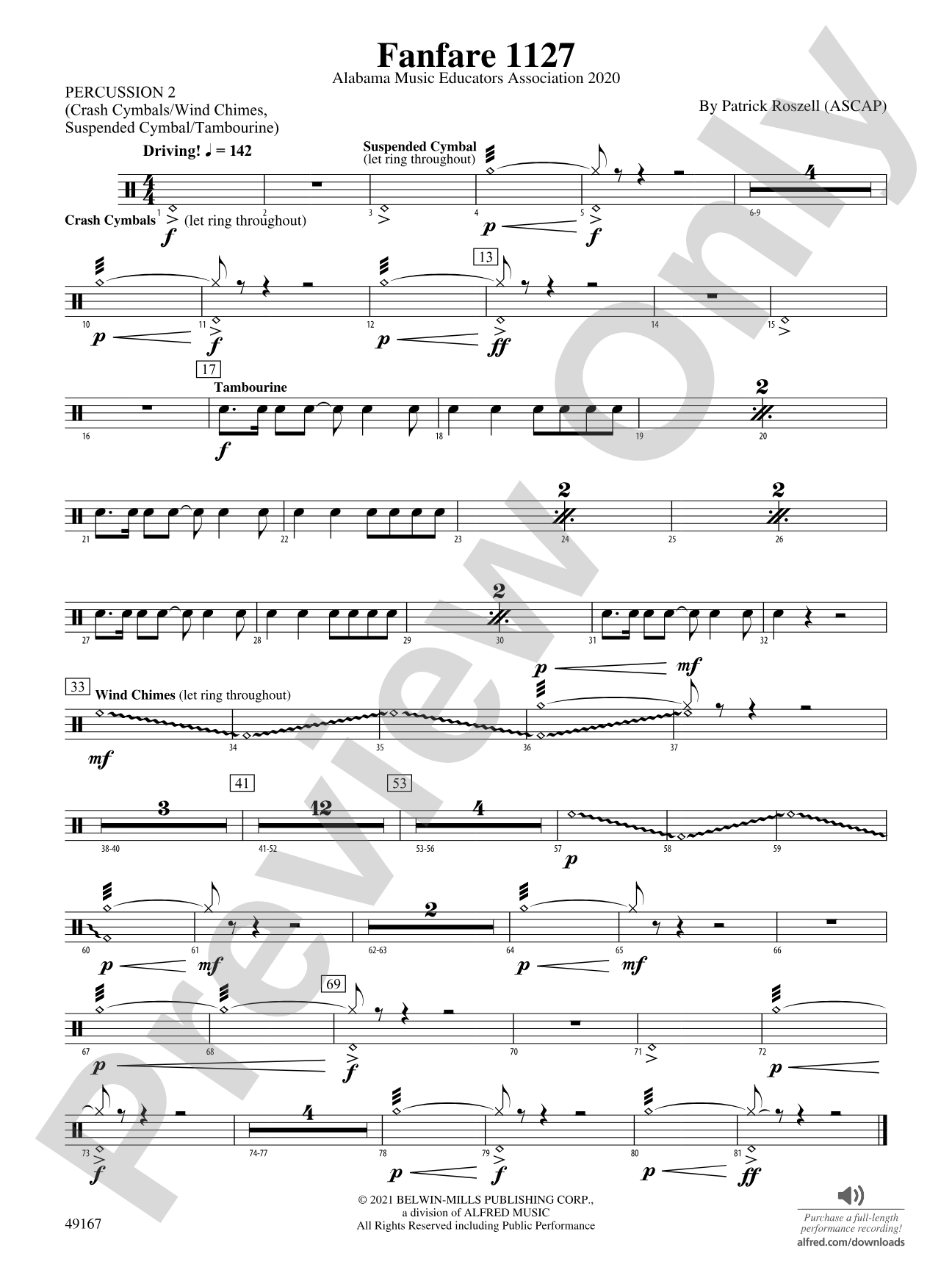 Fanfare 1127: 2nd Percussion