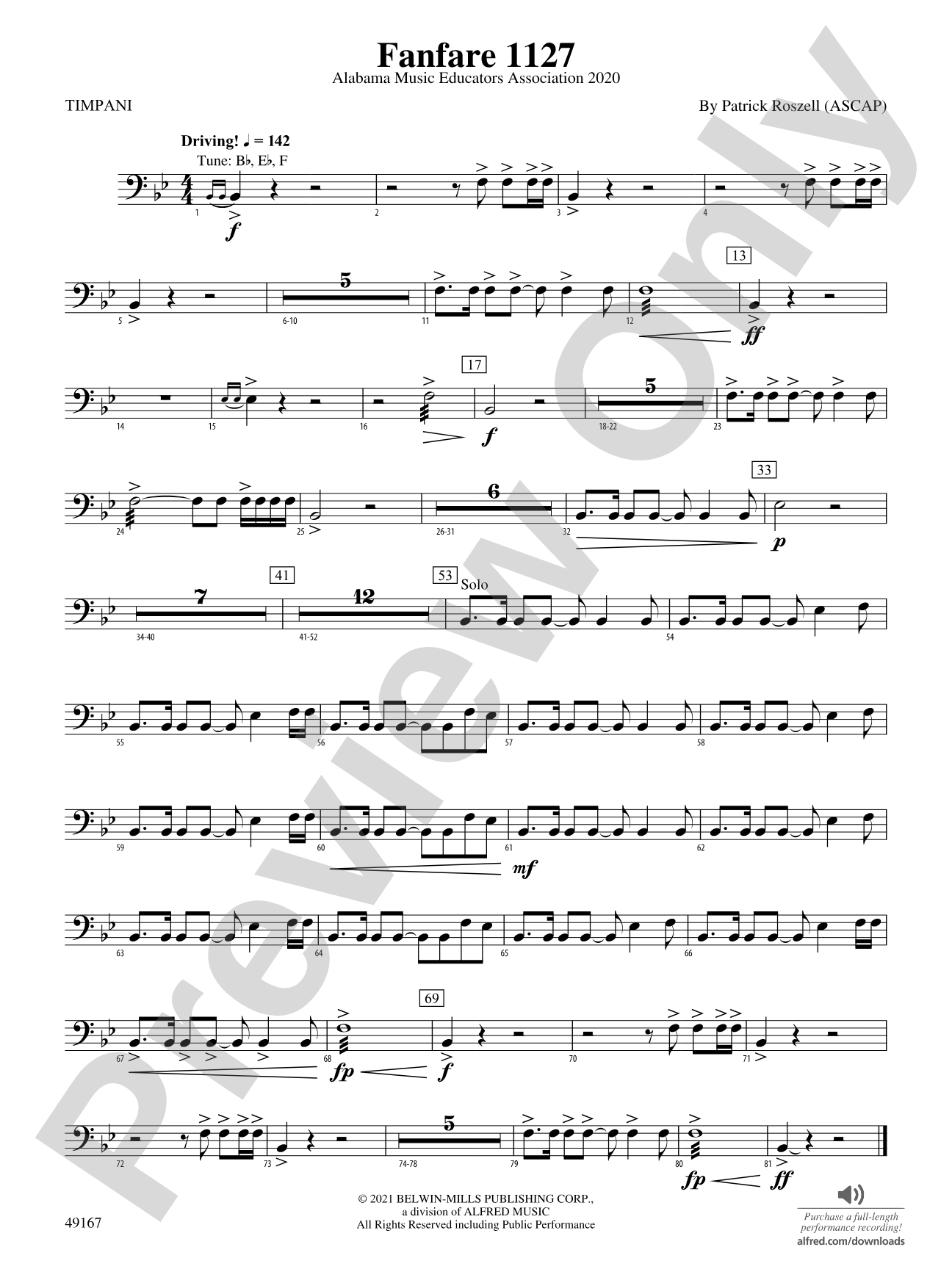 Fanfare 1127: Timpani