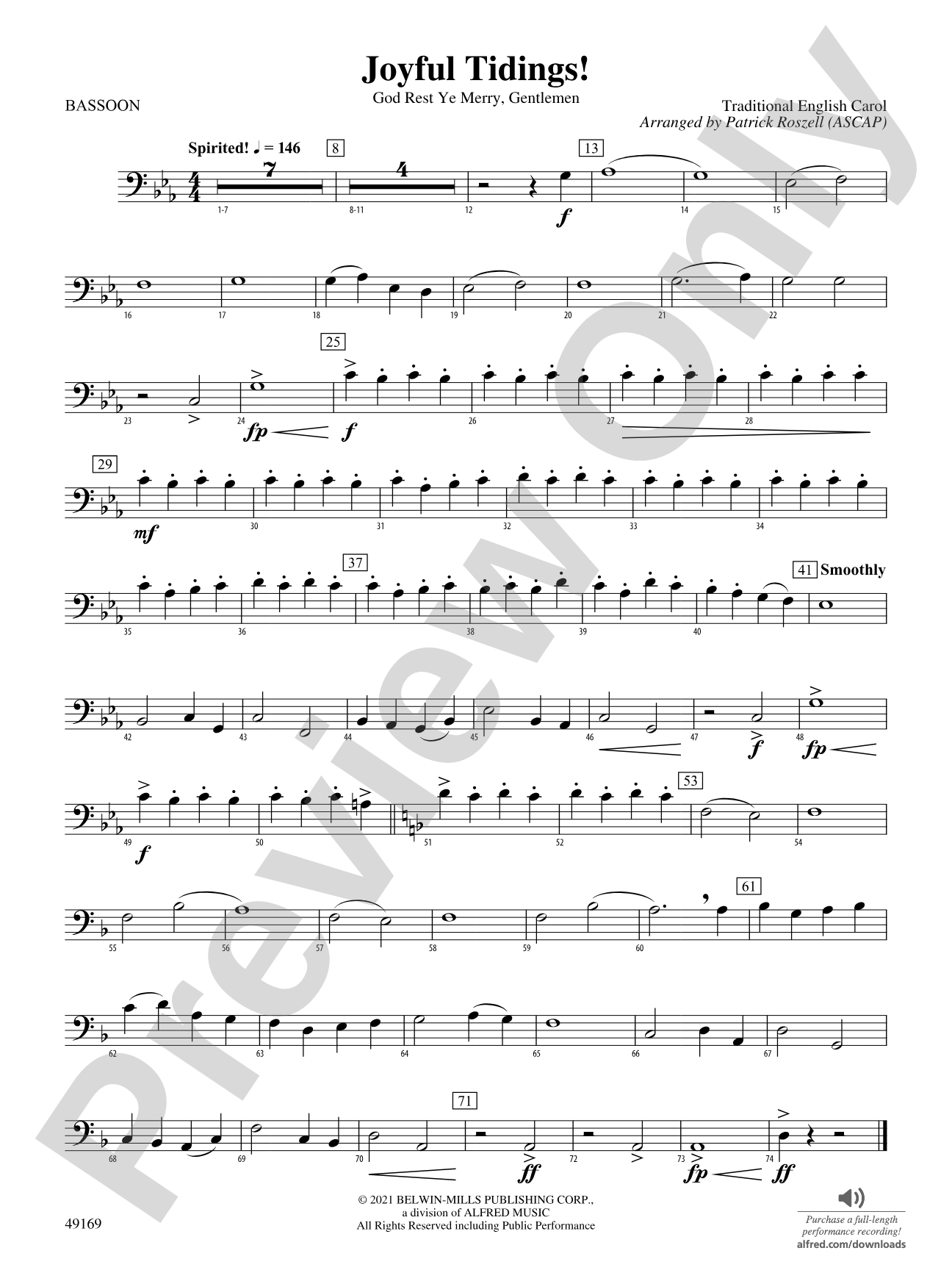 Joyful Tidings!: Bassoon