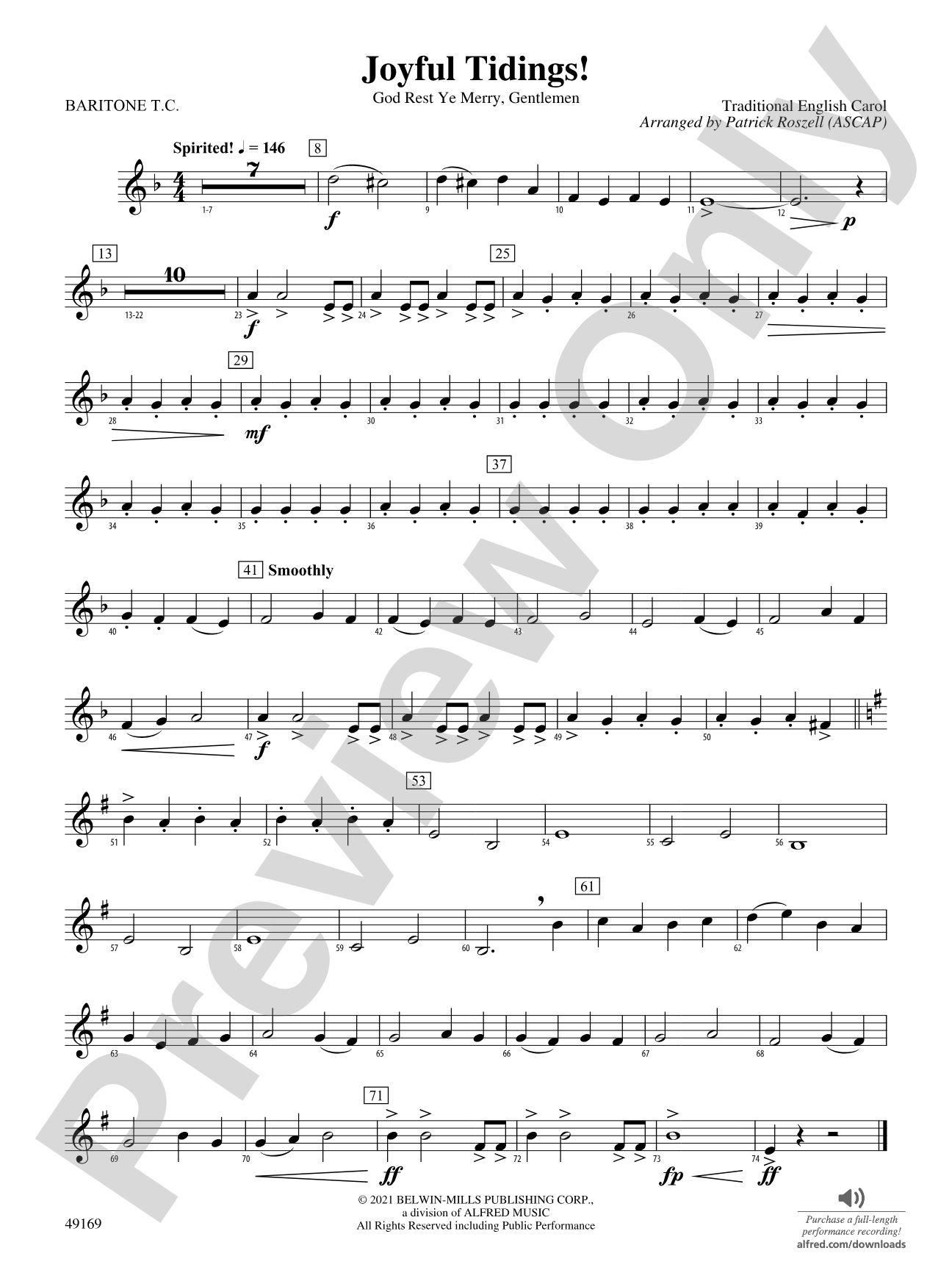 Joyful Tidings!: Baritone T.C.