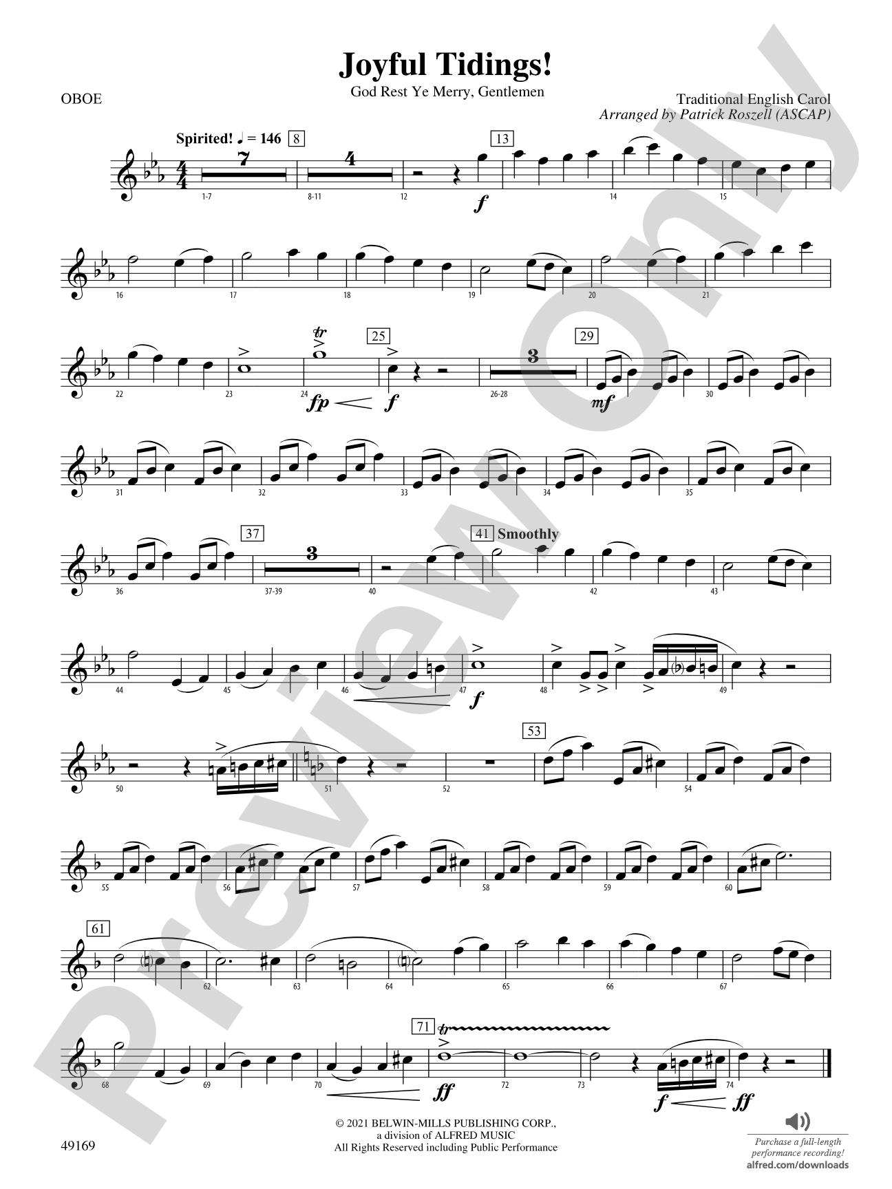 Joyful Tidings!: Oboe