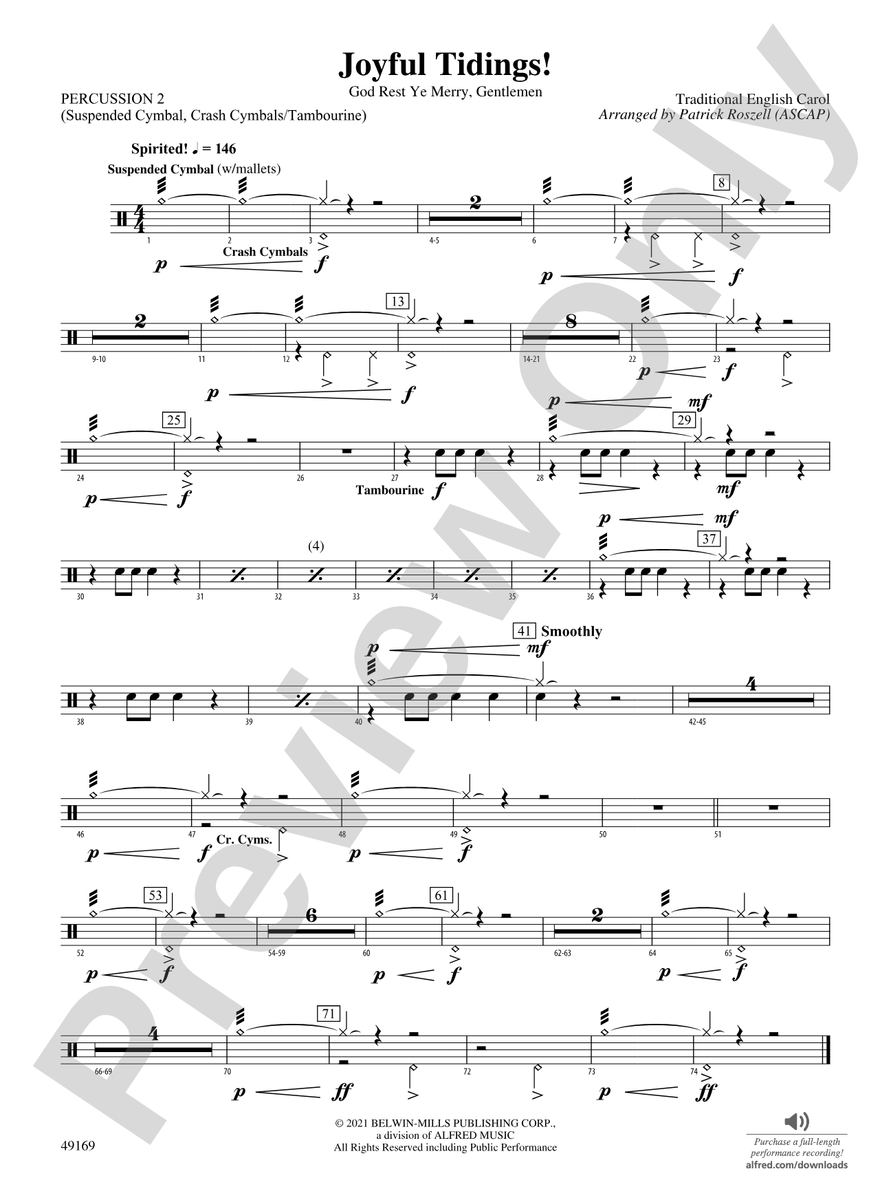 Joyful Tidings!: 2nd Percussion