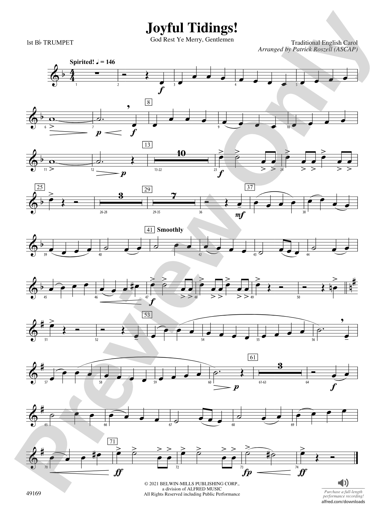 Joyful Tidings!: 1st B-flat Trumpet