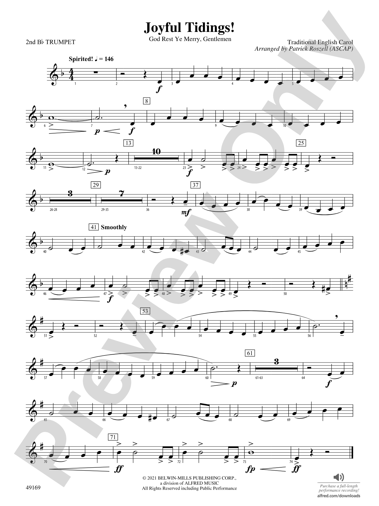 Joyful Tidings!: 2nd B-flat Trumpet