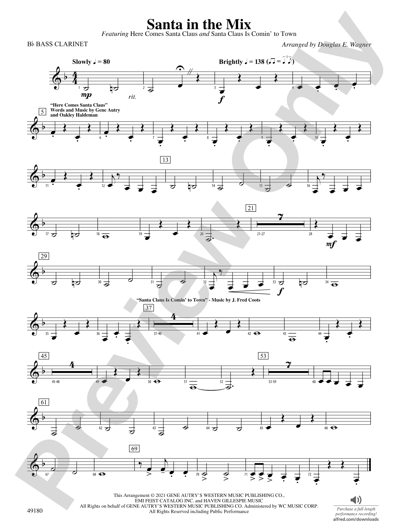 Santa in the Mix: B-flat Bass Clarinet