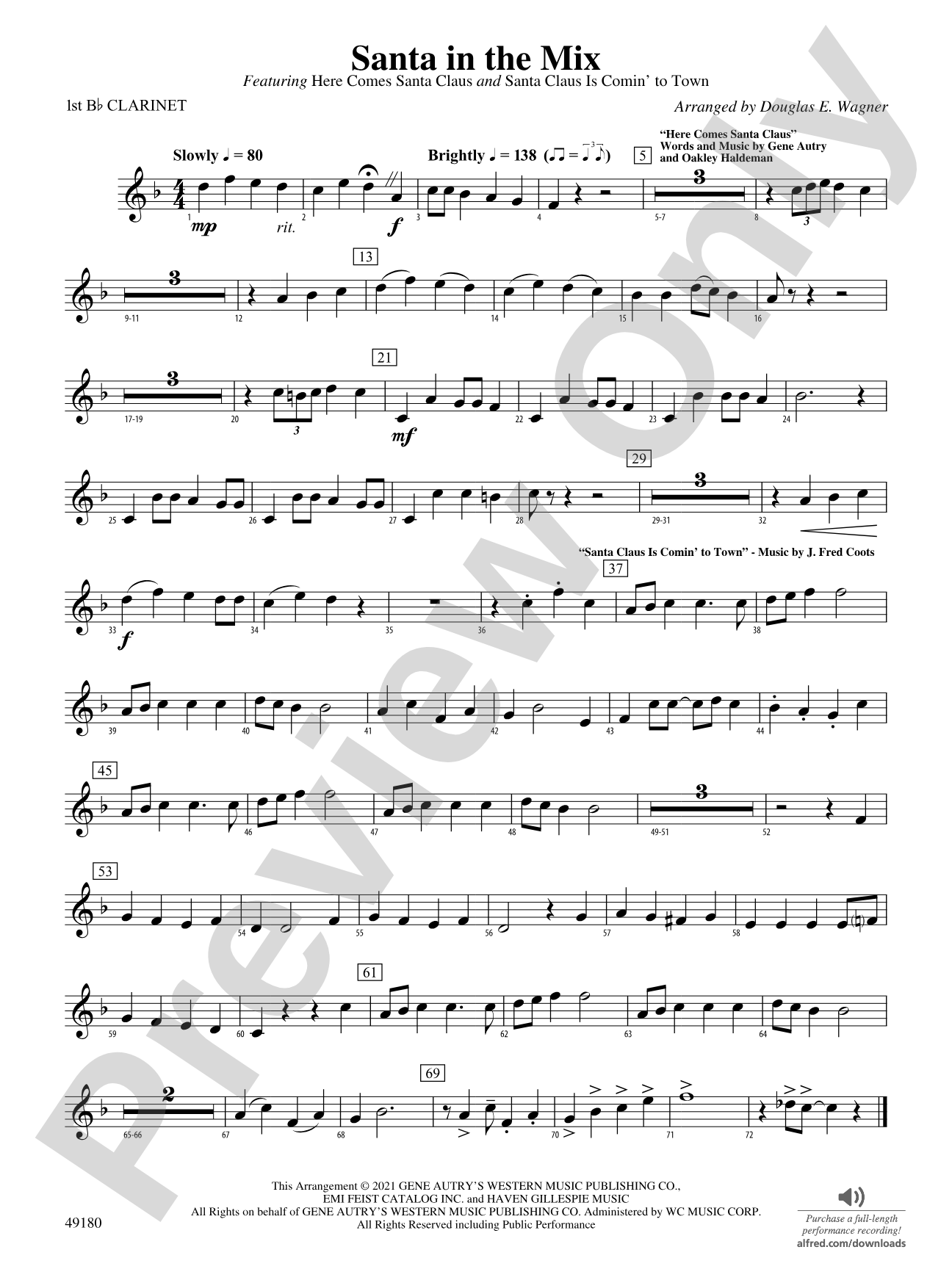 Santa in the Mix: 1st B-flat Clarinet