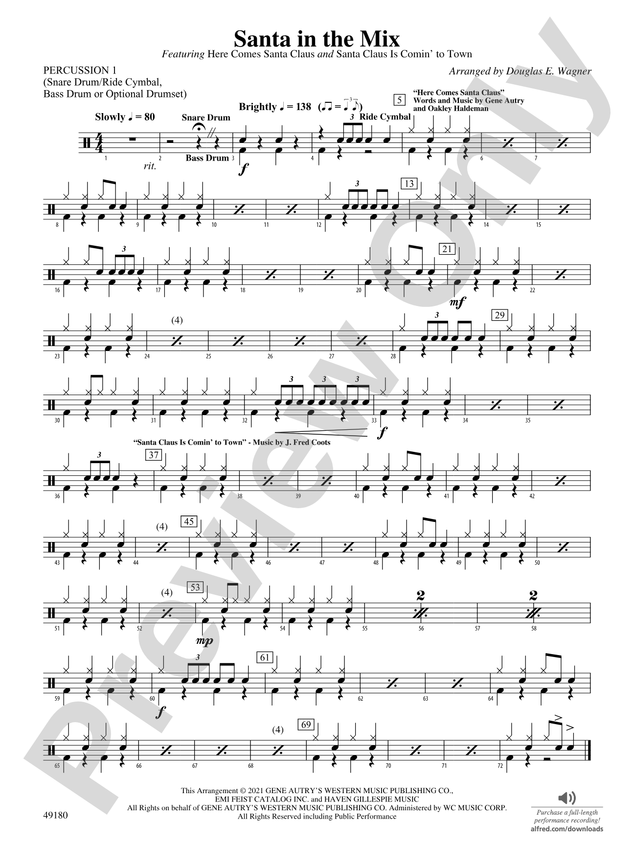 Santa in the Mix: 1st Percussion