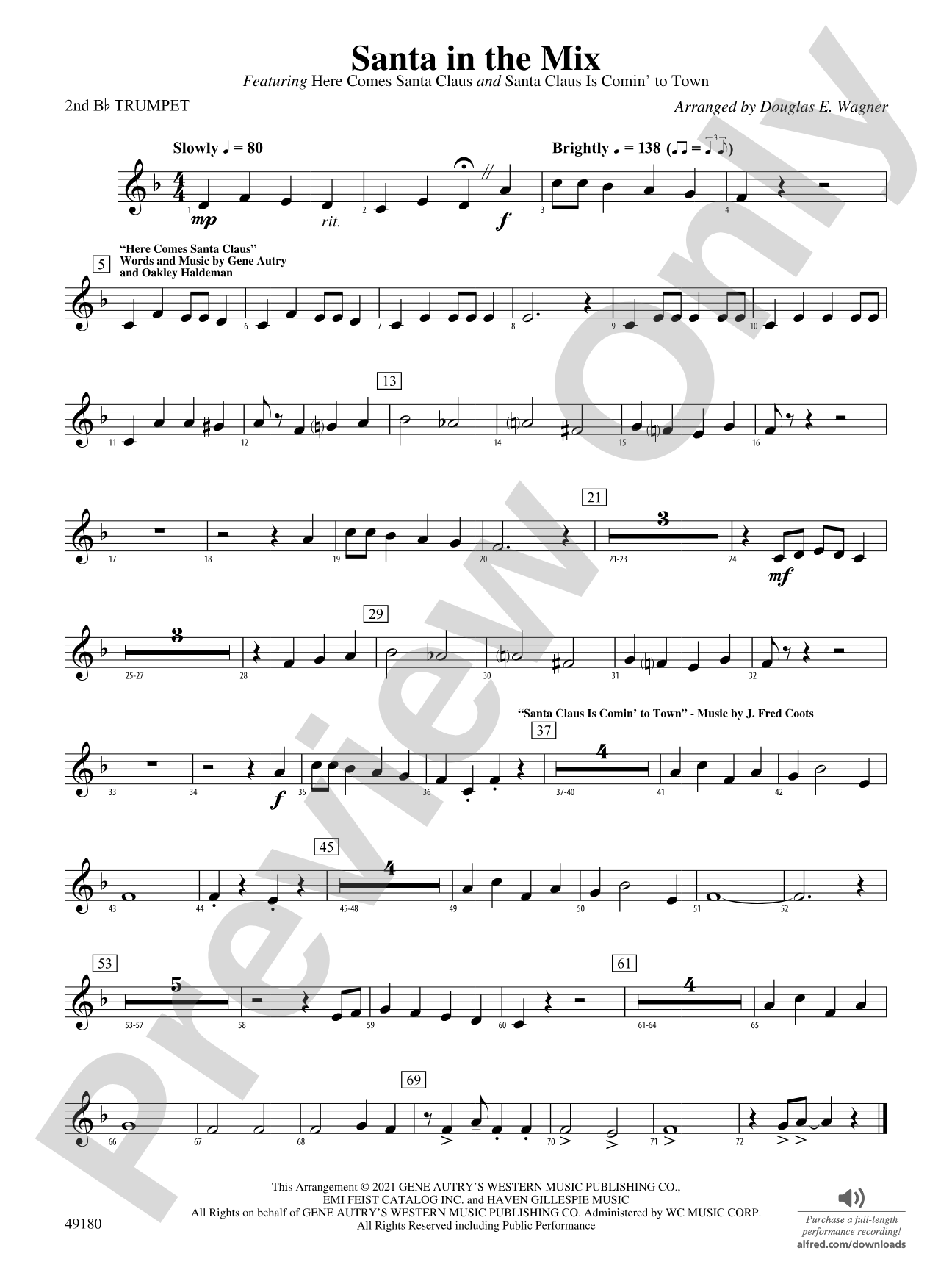 Santa in the Mix: 2nd B-flat Trumpet