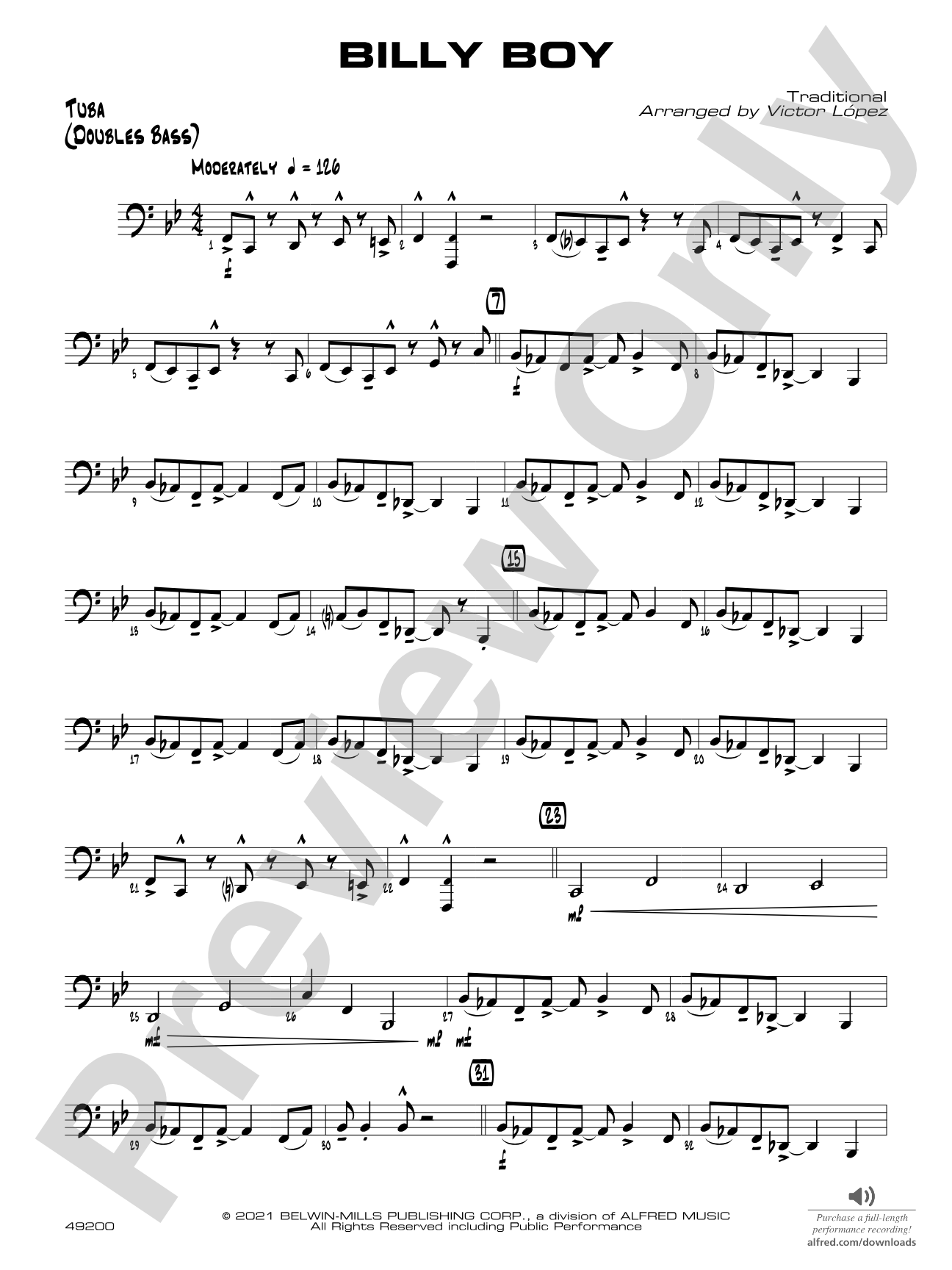 Billy Boy: Tuba