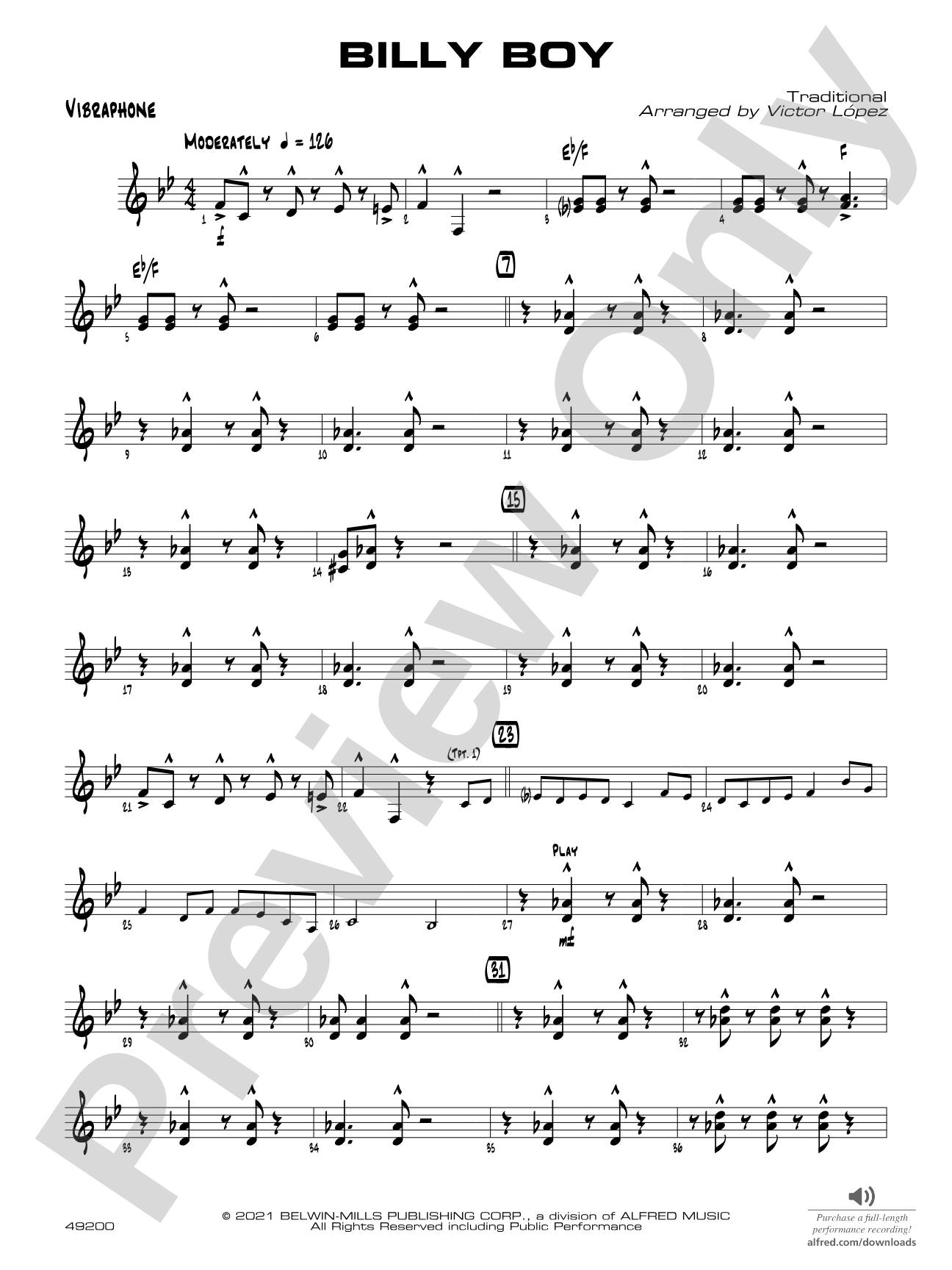 Billy Boy: Vibraphone