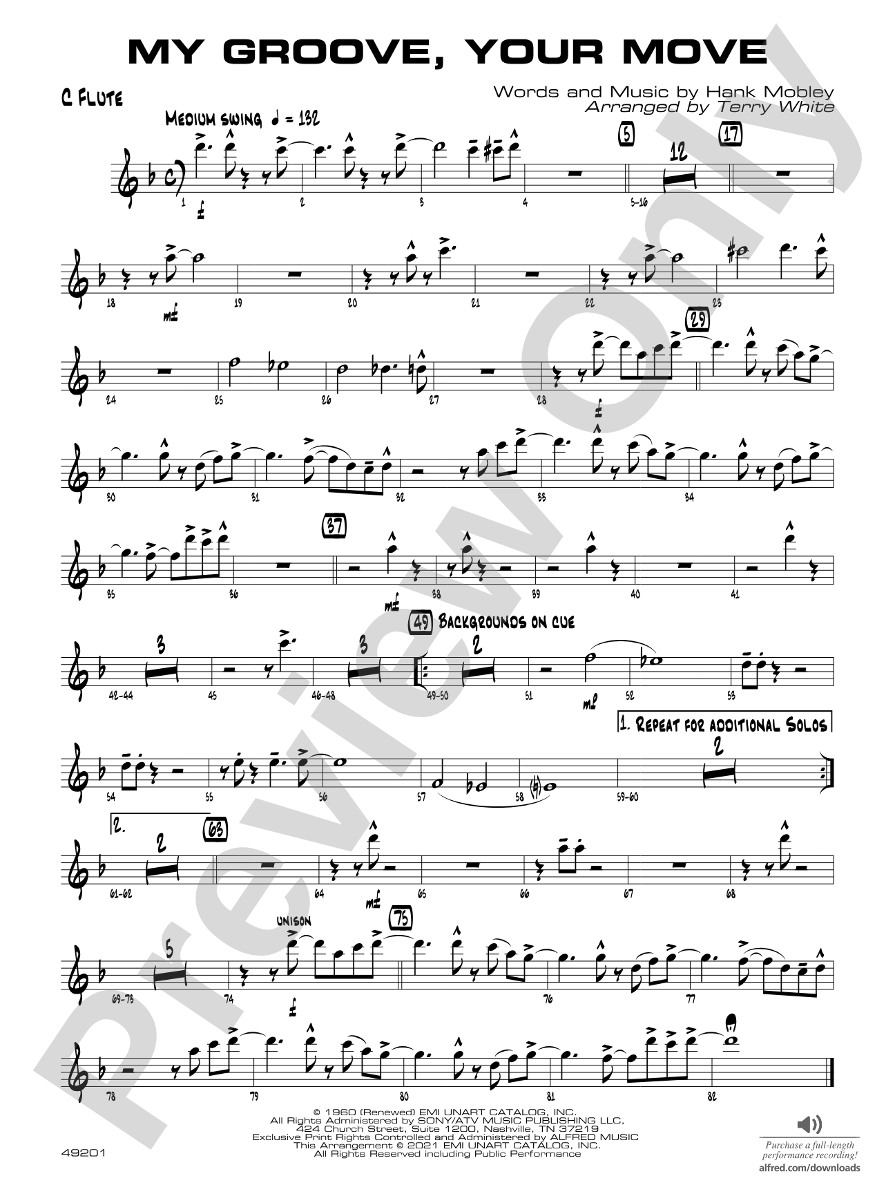 My Groove, Your Move: Flute