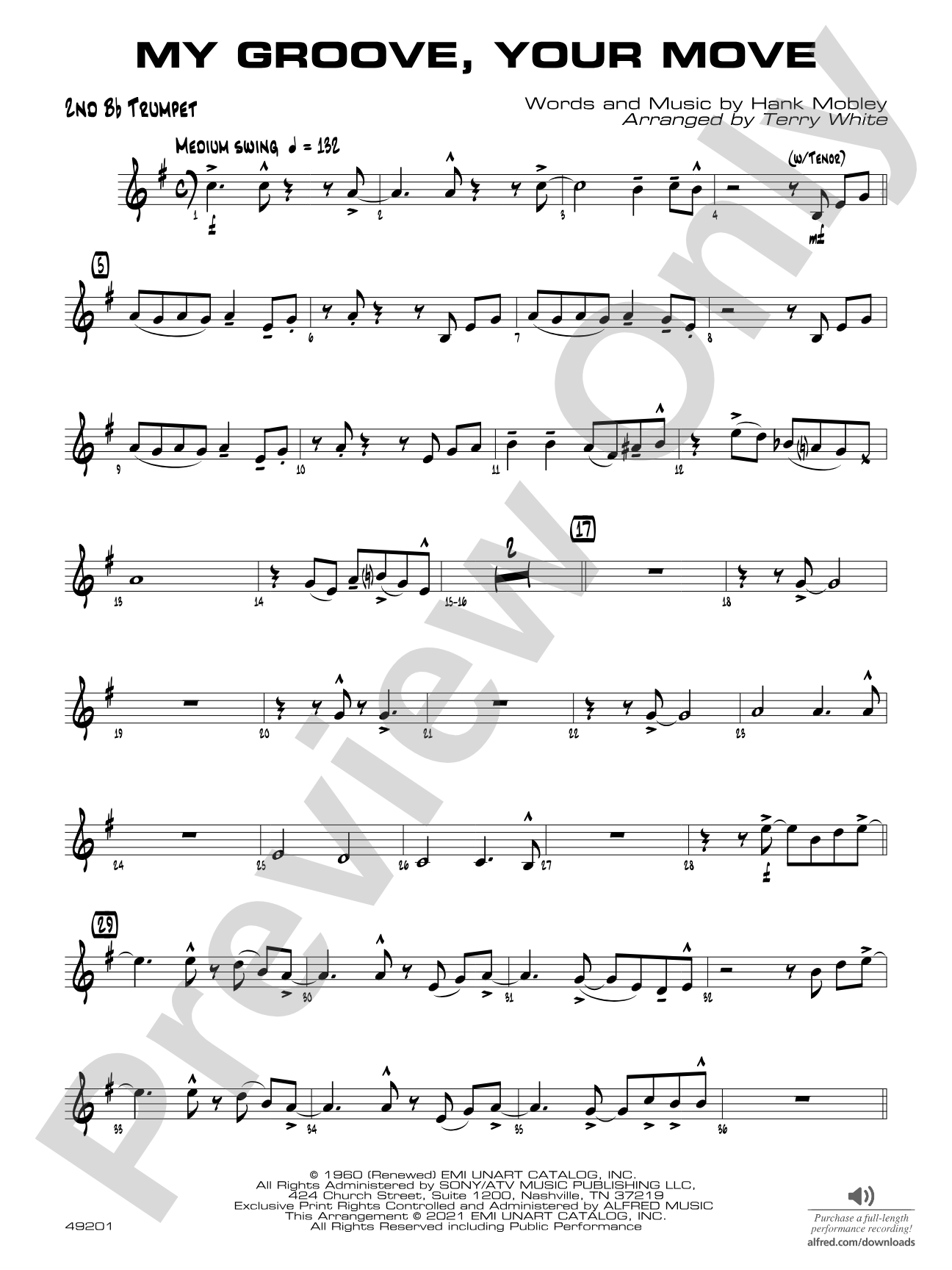 My Groove, Your Move: 2nd B-flat Trumpet