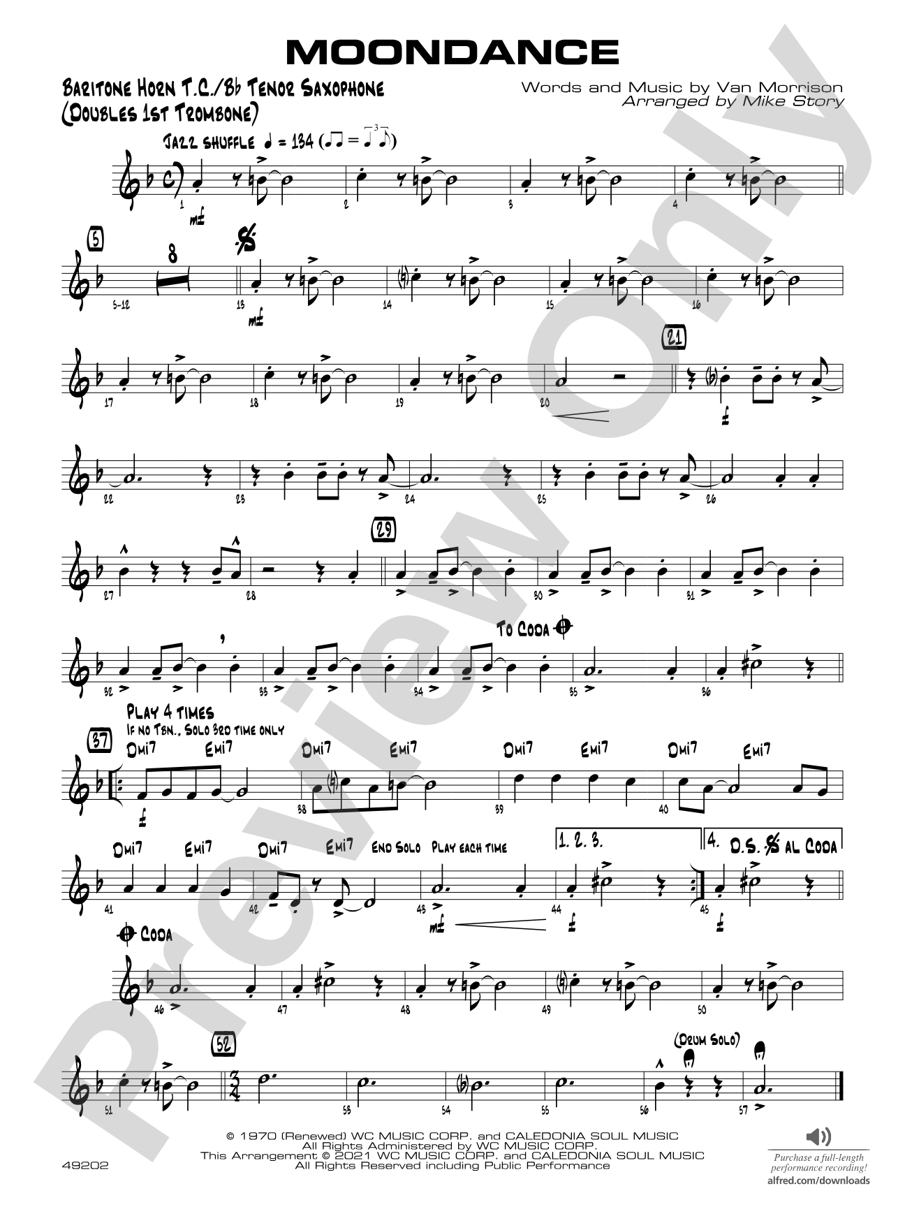 Moondance: Baritone T.C.