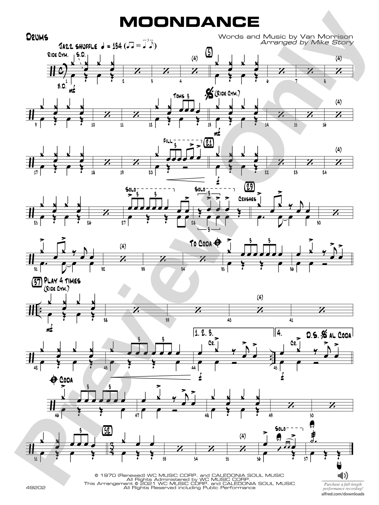 Moondance: Drums