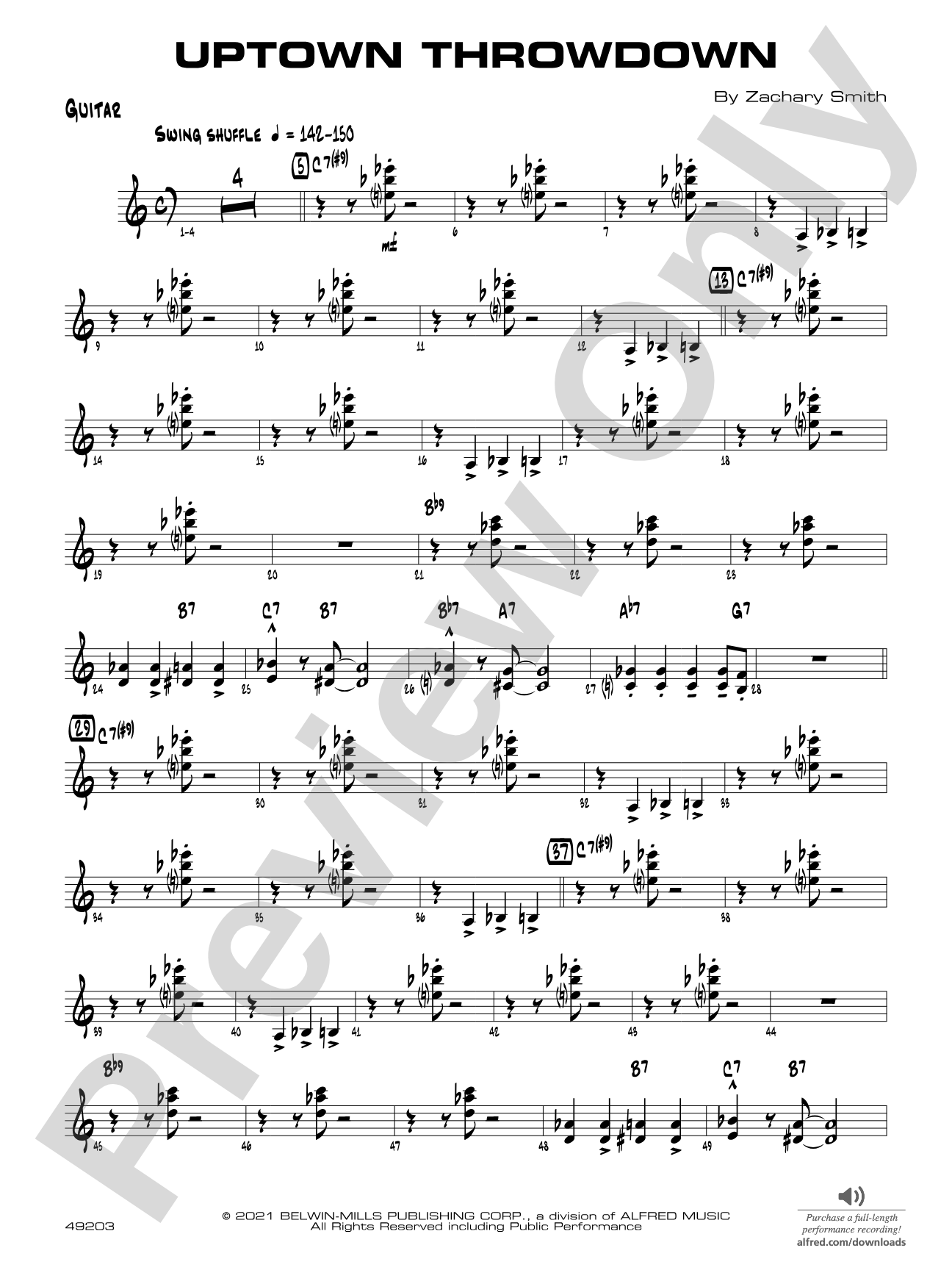 Uptown Throwdown: Guitar