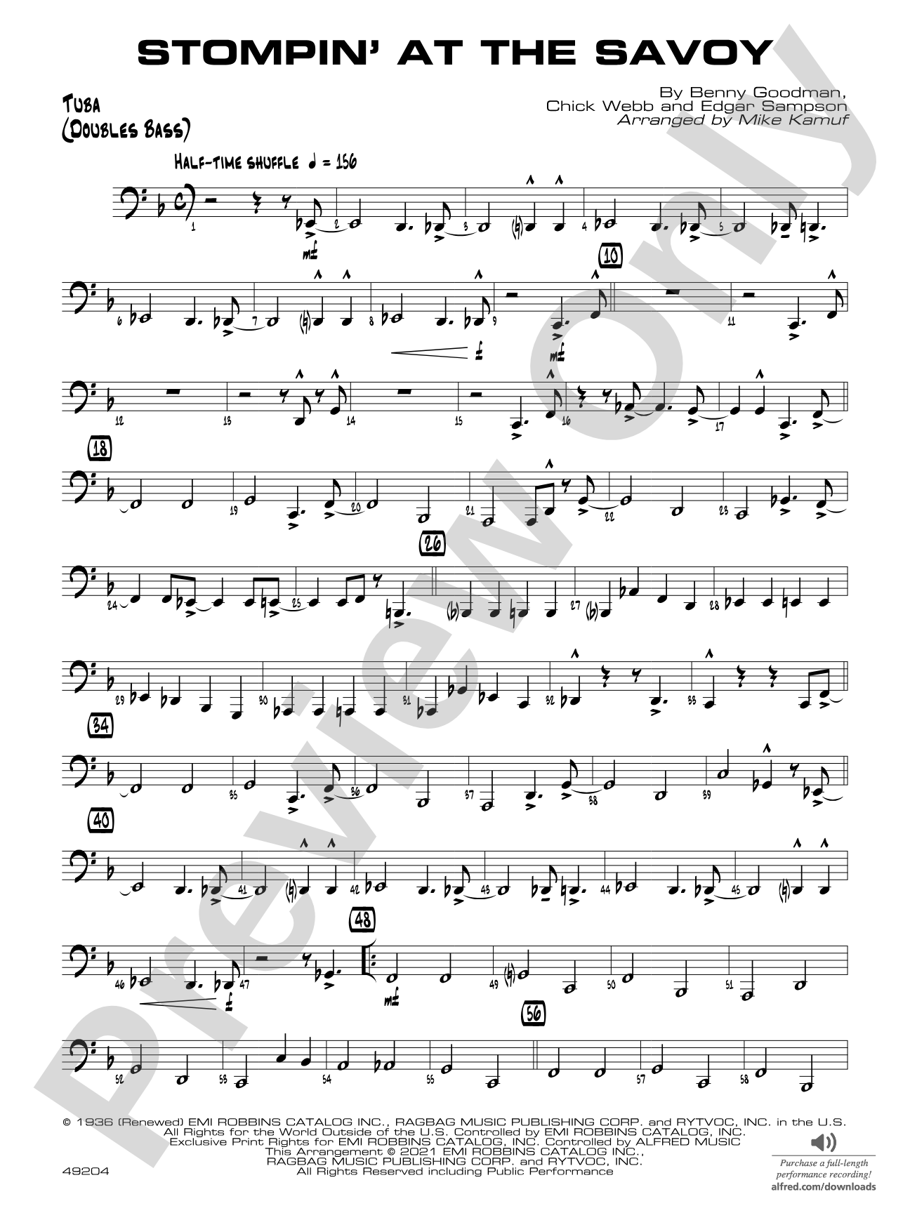 Stompin' at the Savoy: Tuba