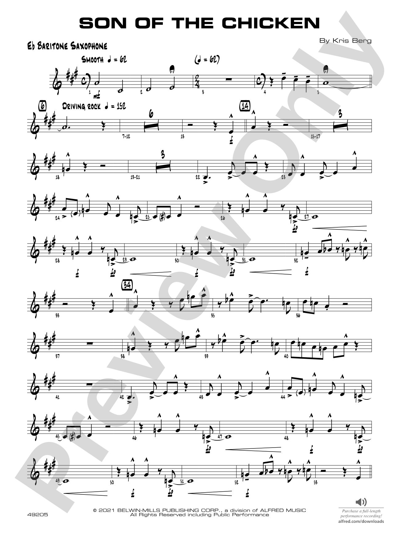 Son of the Chicken: E-flat Baritone Saxophone