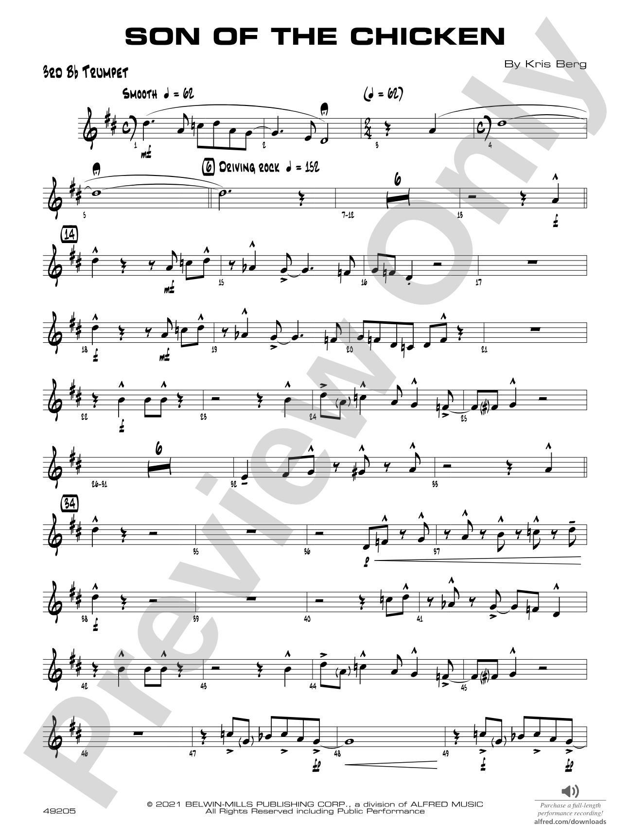 Son of the Chicken: 3rd B-flat Trumpet