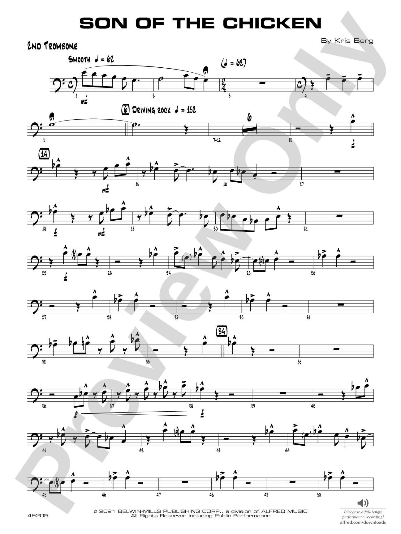 Son of the Chicken: 2nd Trombone