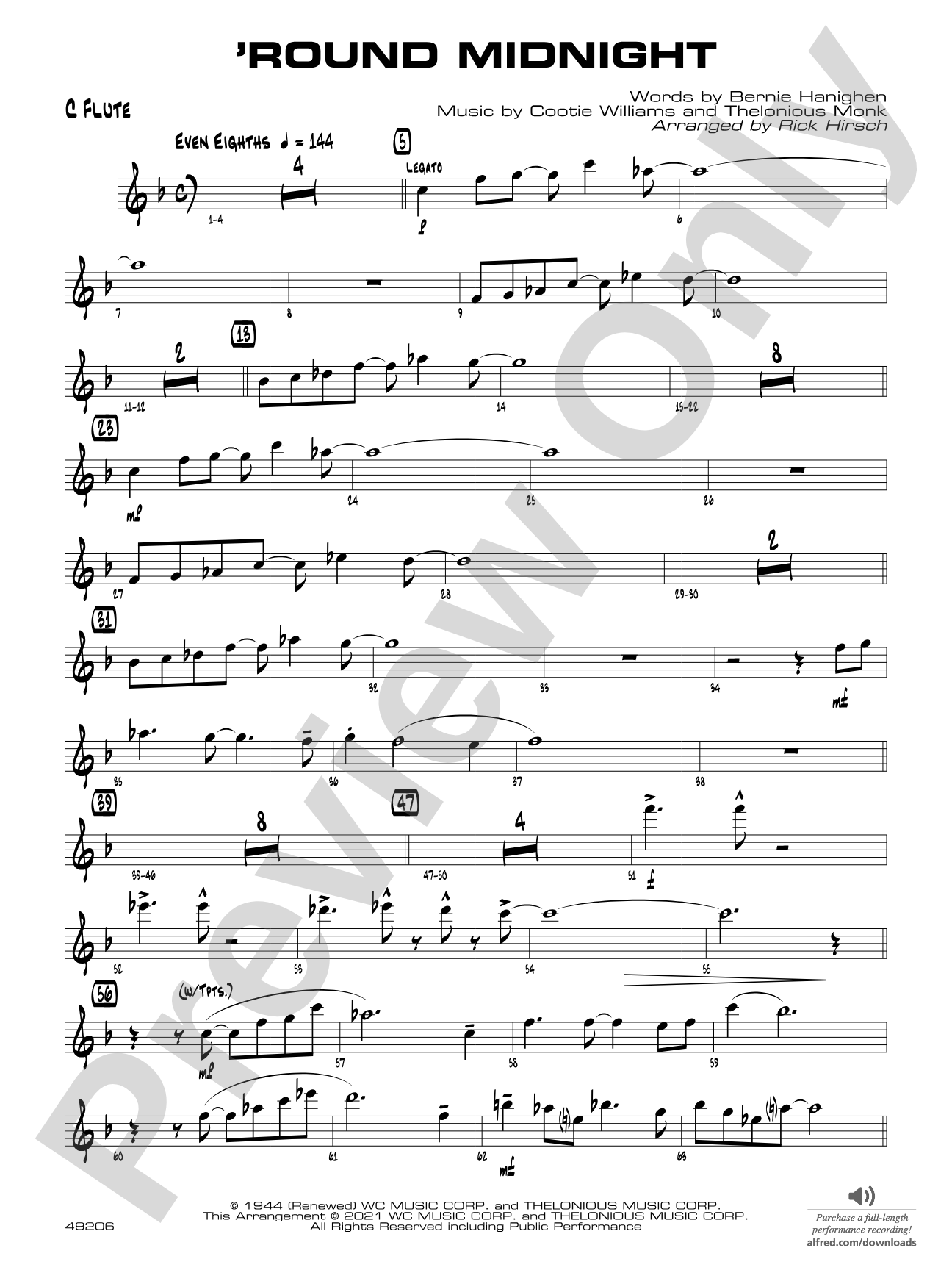 'Round Midnight: Flute