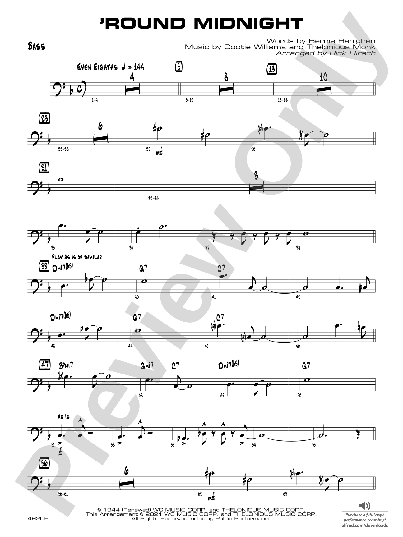 'Round Midnight: String Bass