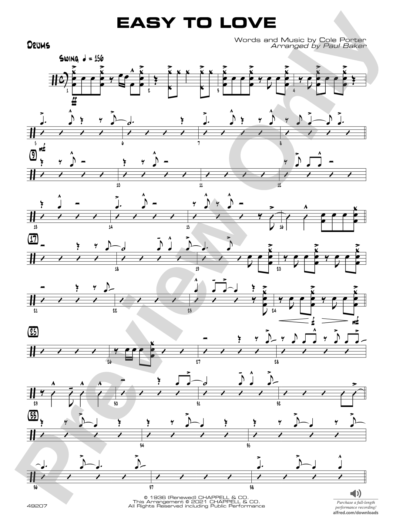 Easy to Love: Drums