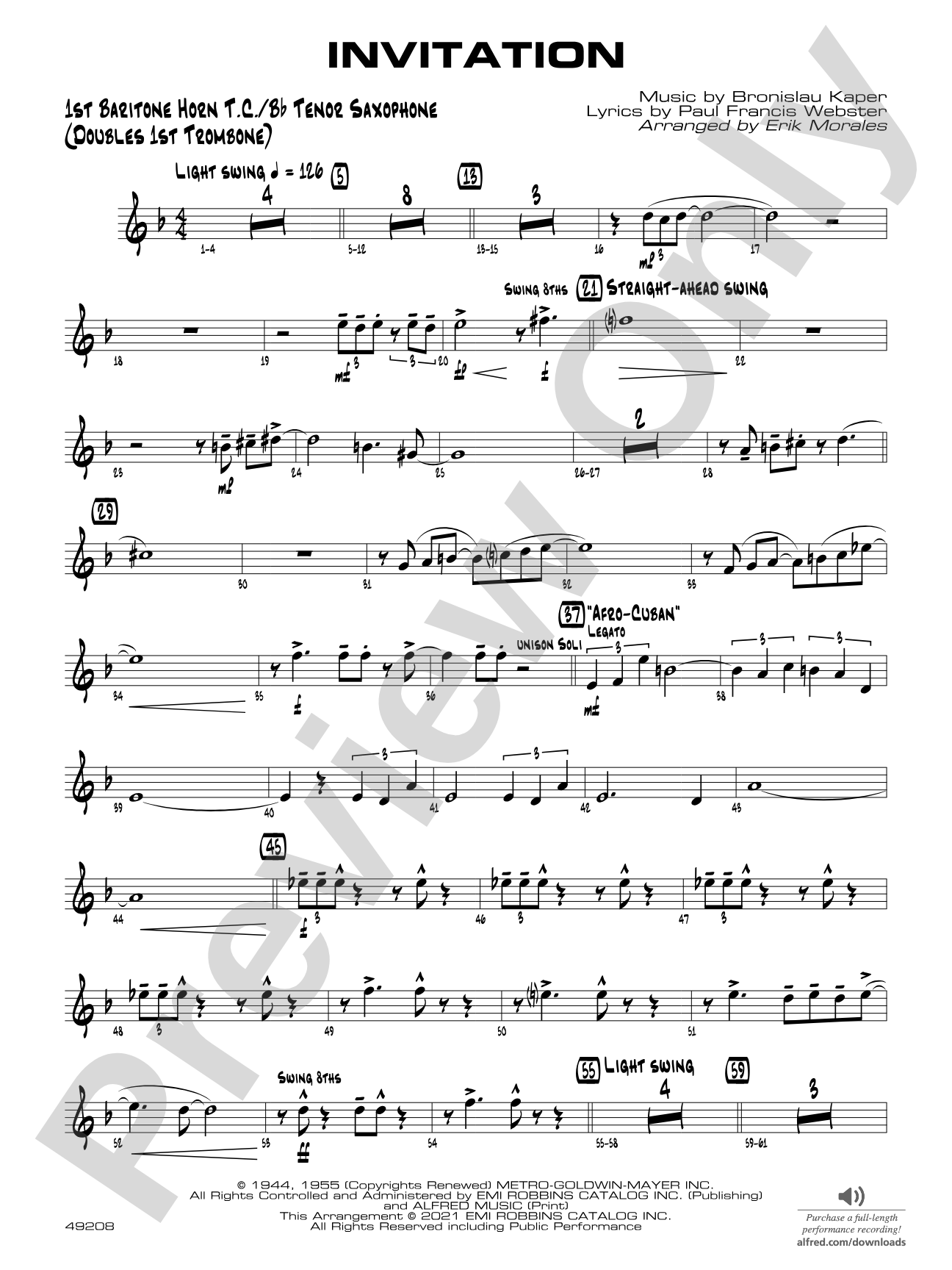 Invitation: Baritone T.C.