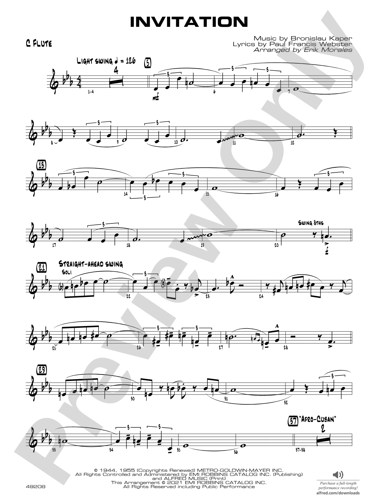 Invitation: Flute