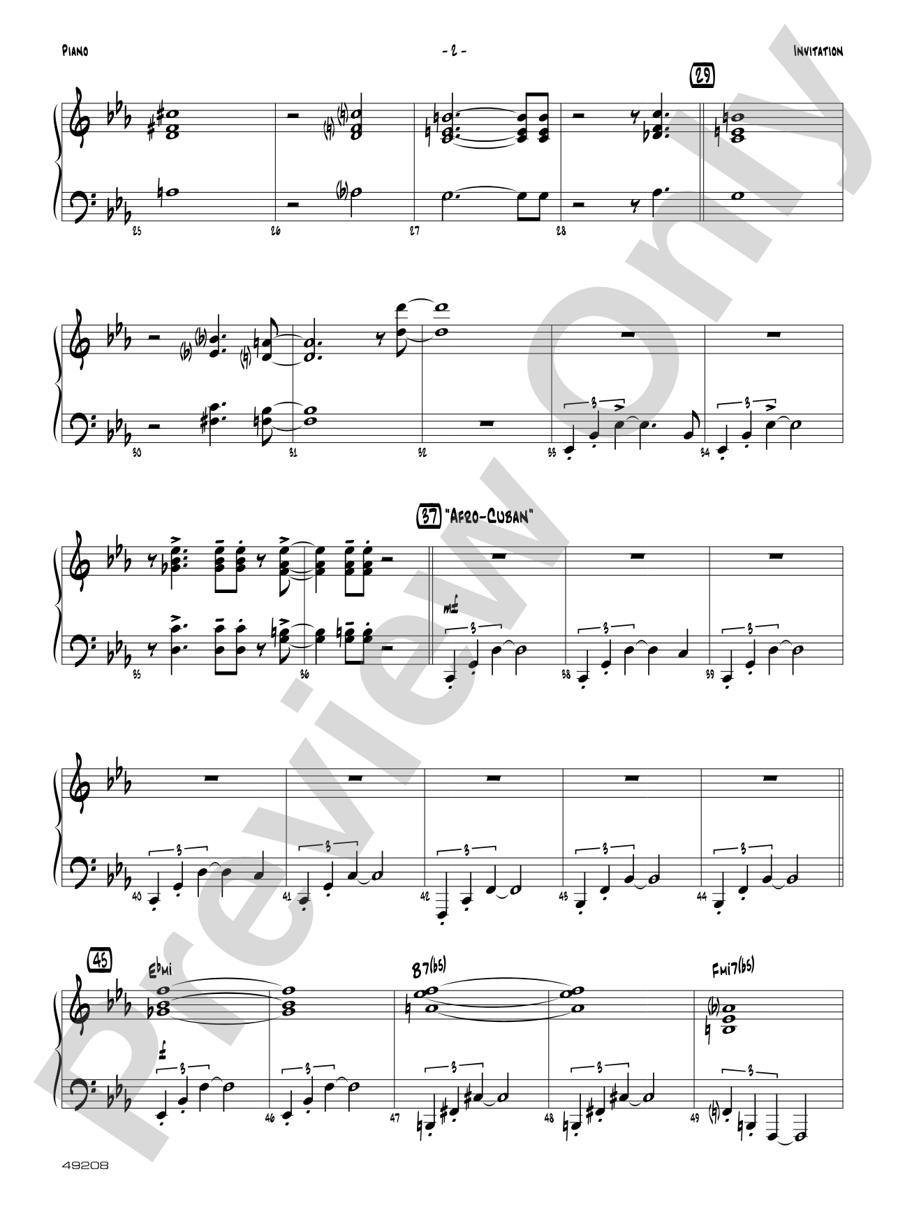 Invitation: Piano Accompaniment