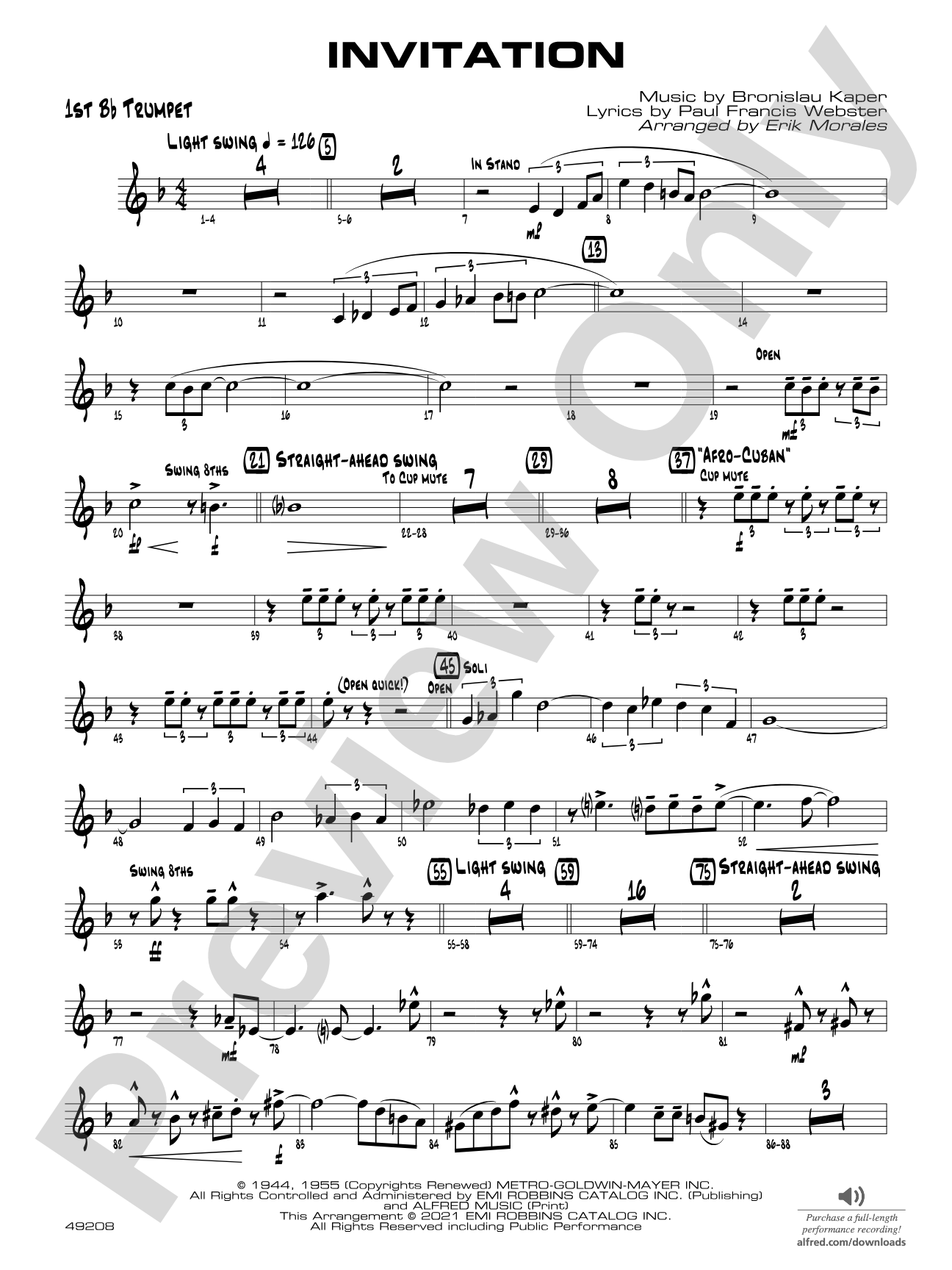 Invitation: 1st B-flat Trumpet